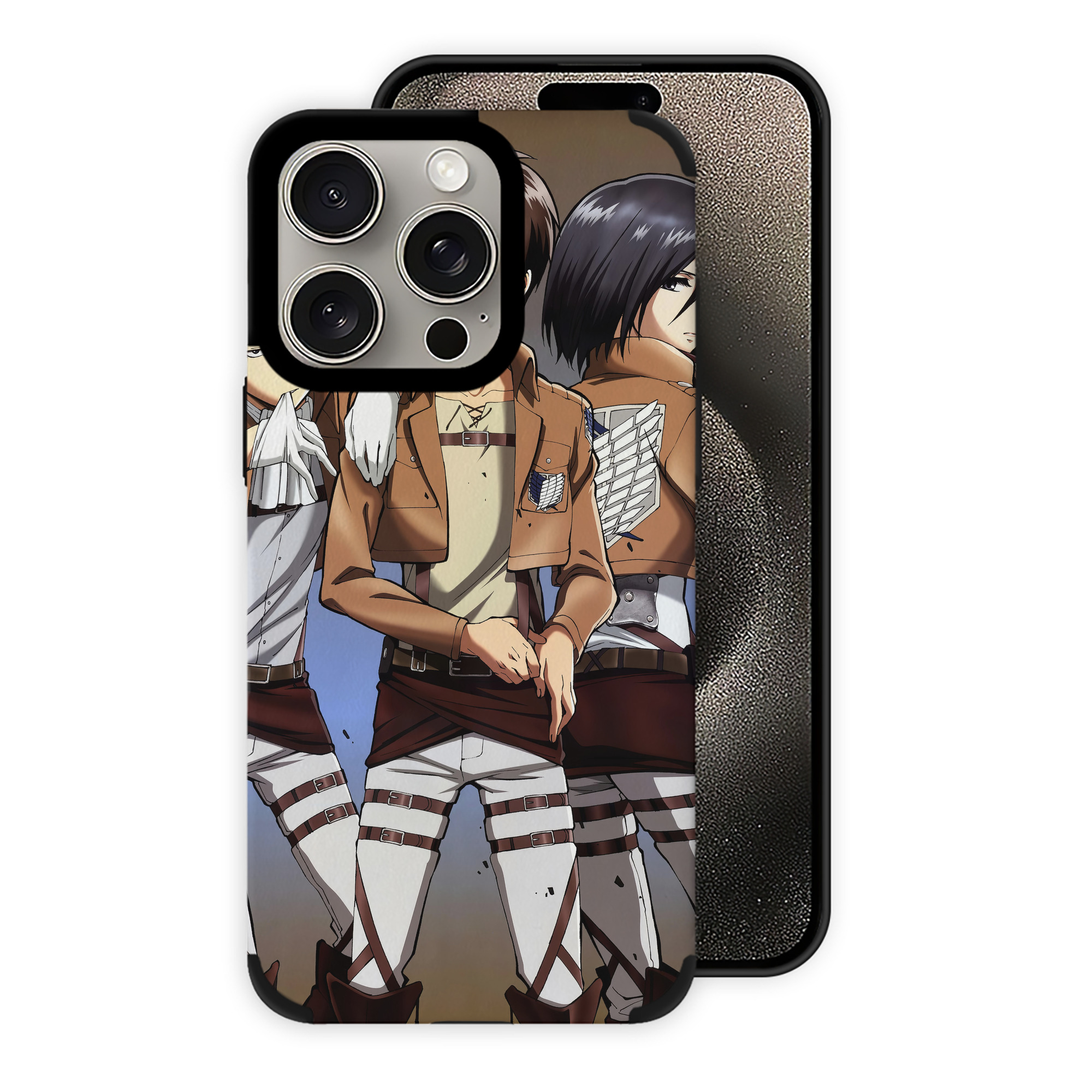 （画像用） 進撃の巨人 Attack on Titan 【iPhone15ProMax対応】 PUレザー スマホケース 耐衝撃＆黄変防止