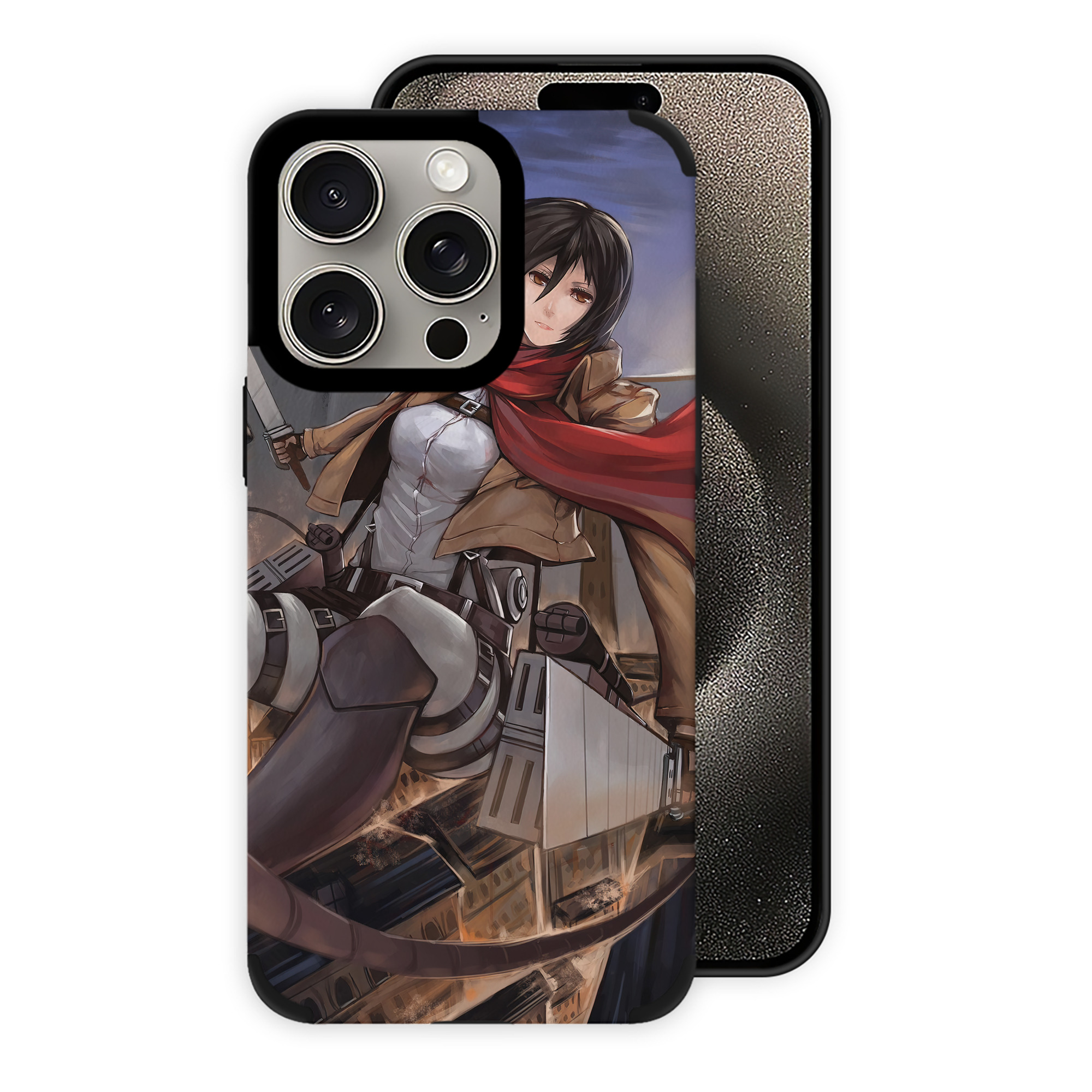 （画像用） 進撃の巨人 Attack on Titan 【iPhone15ProMax対応】 PUレザー スマホケース 耐衝撃＆黄変防止