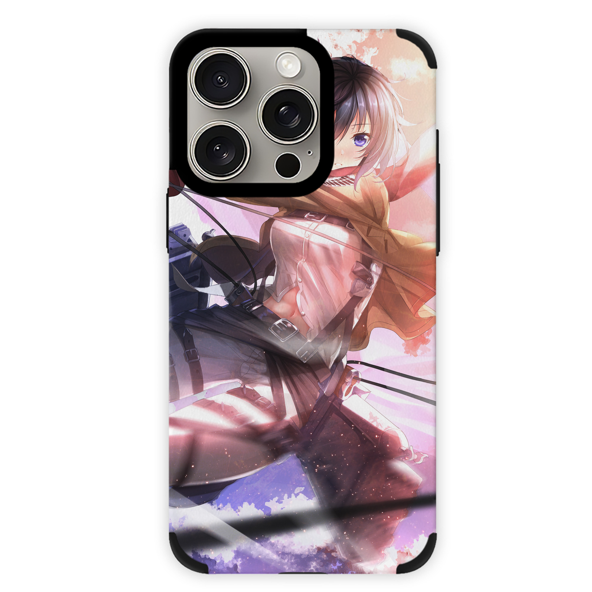 （画像用） 進撃の巨人 Attack on Titan 【iPhone15ProMax対応】 PUレザー スマホケース 耐衝撃＆黄変防止