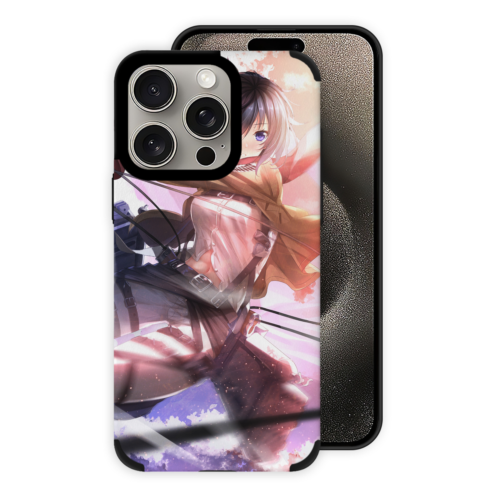 （画像用） 進撃の巨人 Attack on Titan 【iPhone15ProMax対応】 PUレザー スマホケース 耐衝撃＆黄変防止