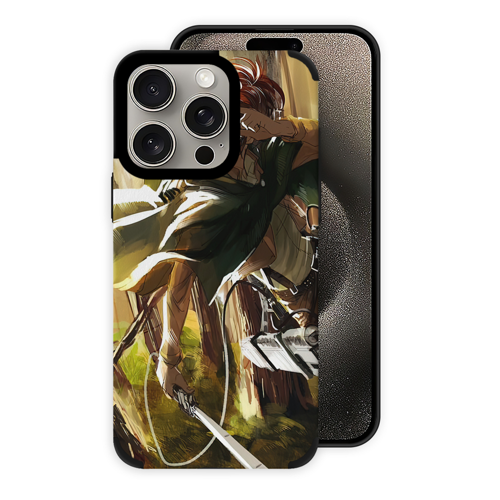 （画像用） 進撃の巨人 Attack on Titan 【iPhone15ProMax対応】 PUレザー スマホケース 耐衝撃＆黄変防止