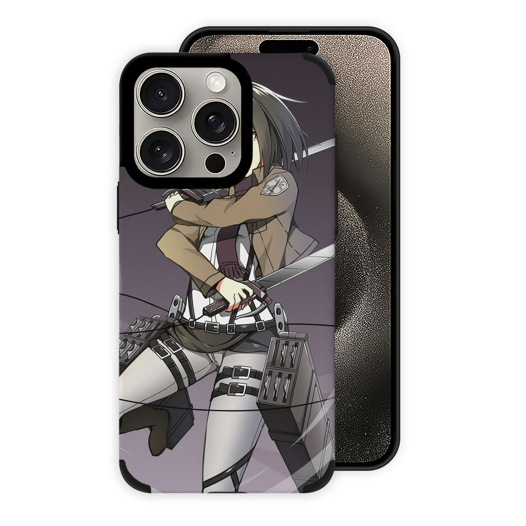 （画像用） 進撃の巨人 Attack on Titan 【iPhone15ProMax対応】 PUレザー スマホケース 耐衝撃＆黄変防止