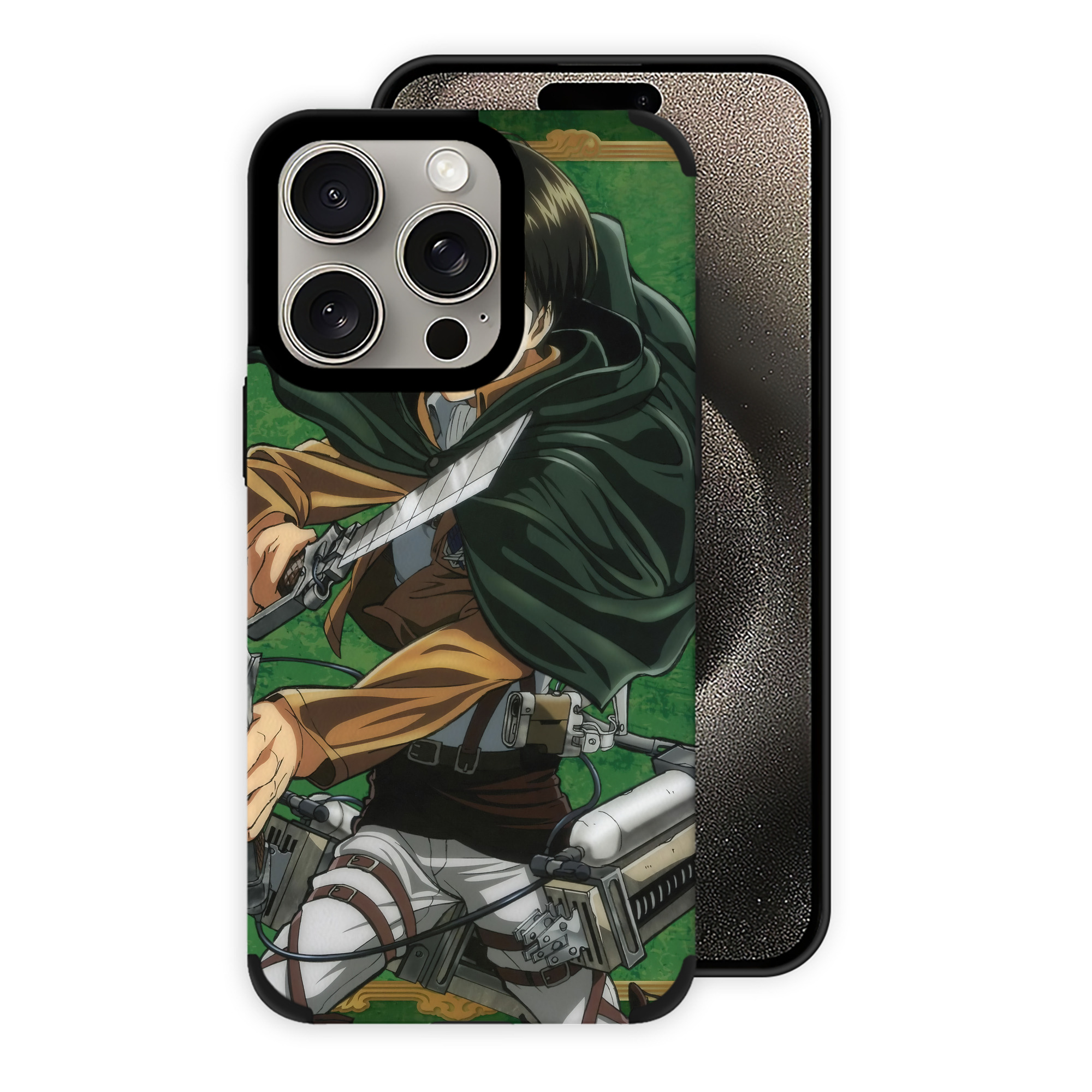 （画像用） 進撃の巨人 Attack on Titan 【iPhone15ProMax対応】 PUレザー スマホケース 耐衝撃＆黄変防止