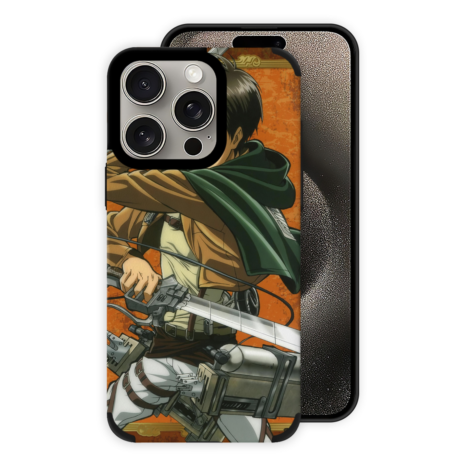 （画像用） 進撃の巨人 Attack on Titan 【iPhone15ProMax対応】 PUレザー スマホケース 耐衝撃＆黄変防止