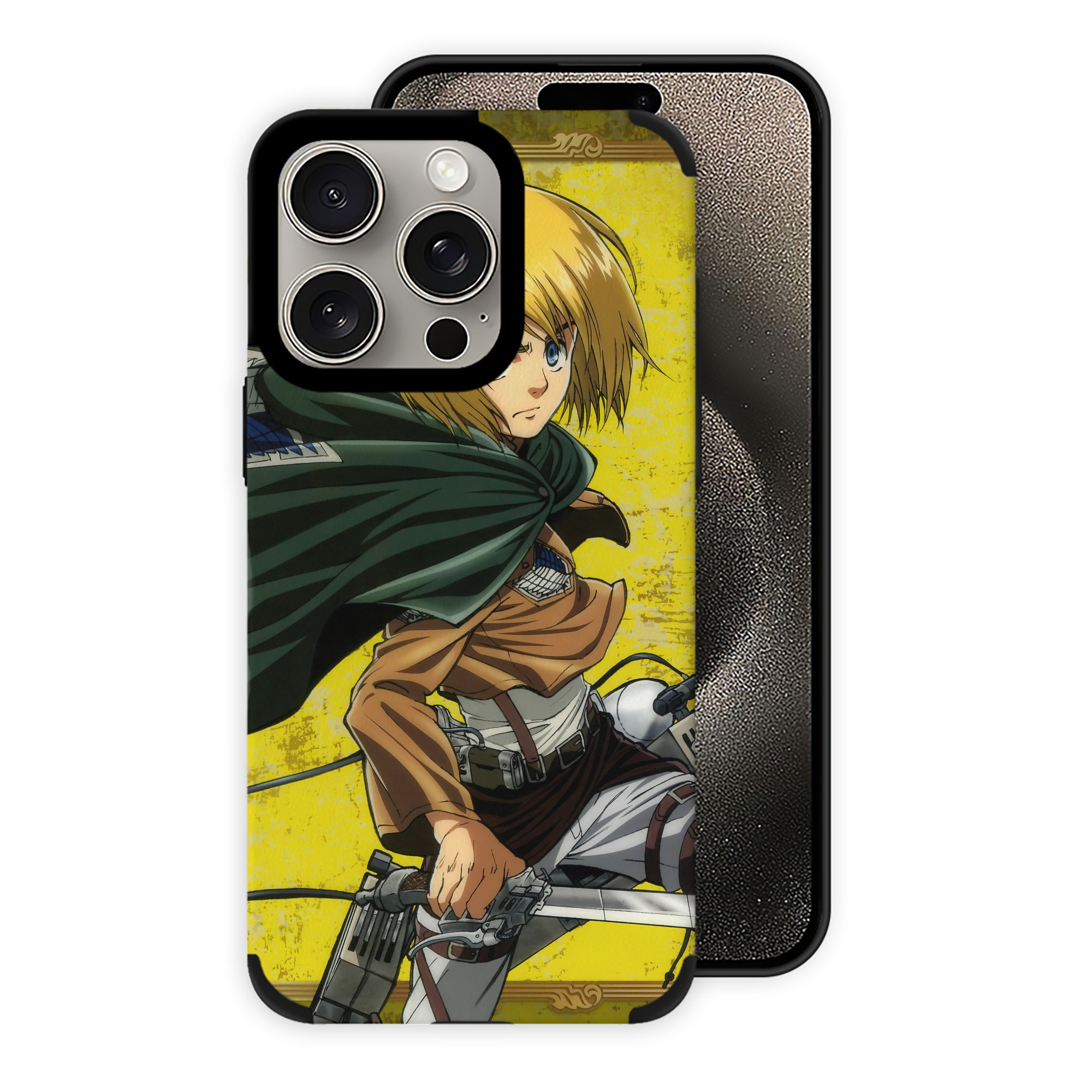 （画像用） 進撃の巨人 Attack on Titan 【iPhone15ProMax対応】 PUレザー スマホケース 耐衝撃＆黄変防止