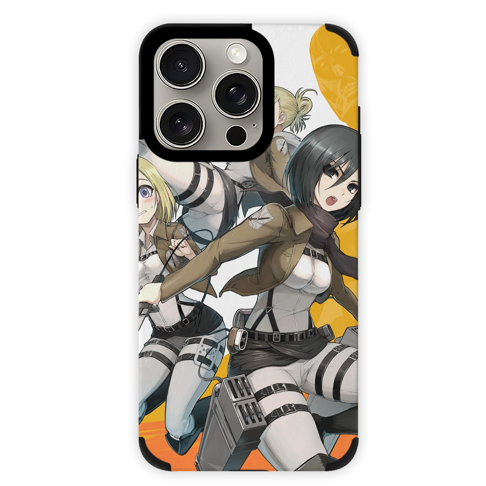 （画像用） 進撃の巨人 Attack on Titan 【iPhone15ProMax対応】 PUレザー スマホケース 耐衝撃＆黄変防止