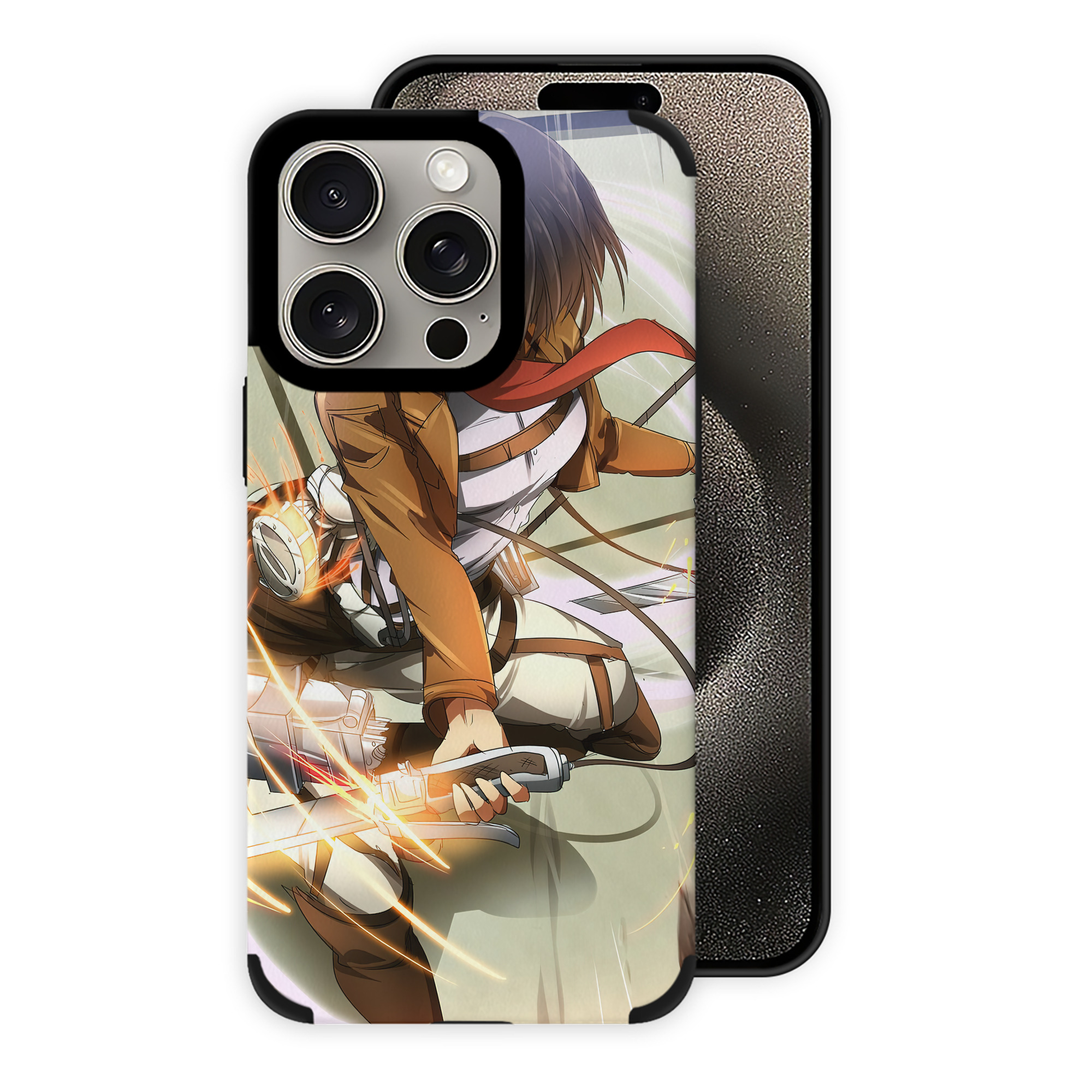 （画像用） 進撃の巨人 Attack on Titan 【iPhone15ProMax対応】 PUレザー スマホケース 耐衝撃＆黄変防止