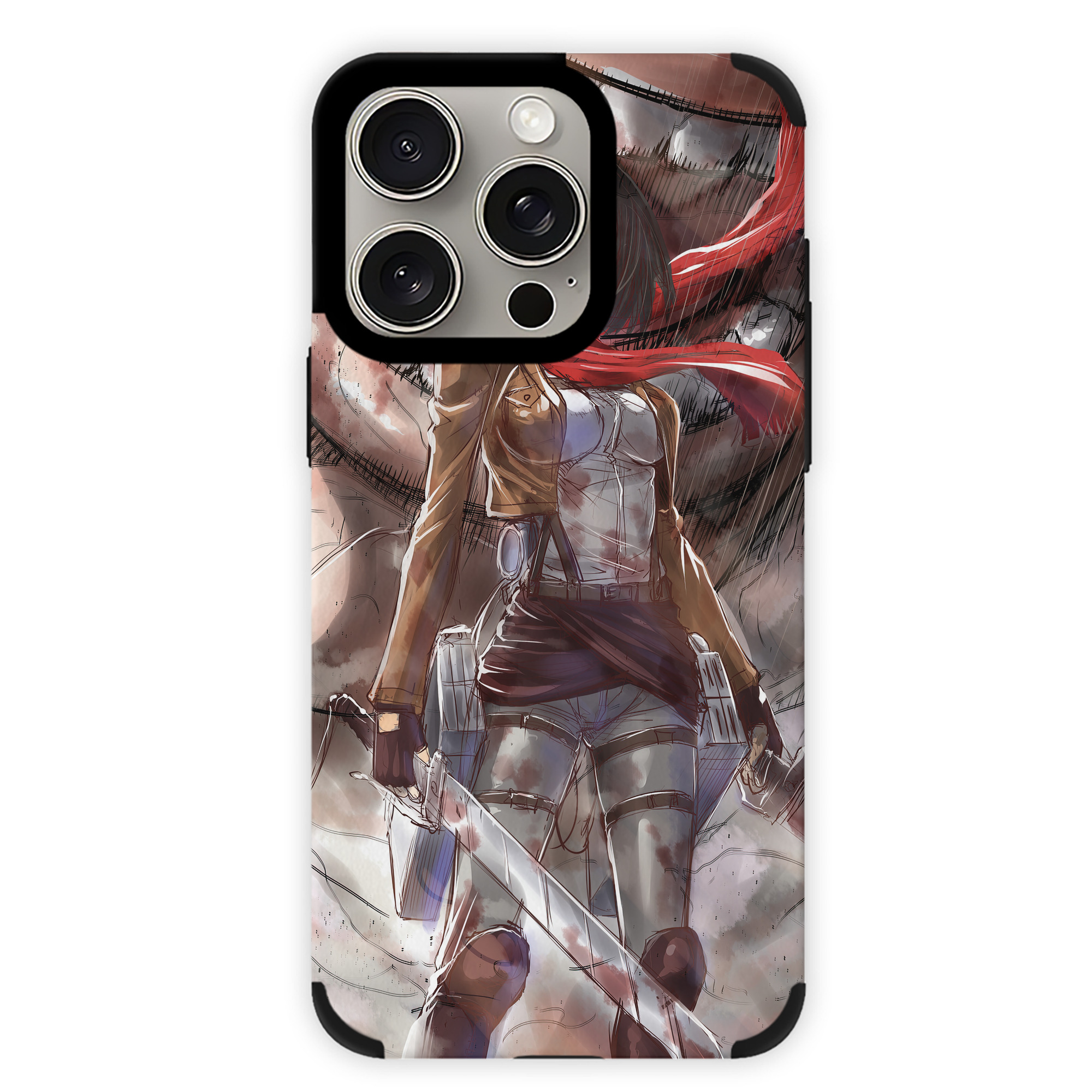 （画像用） 進撃の巨人 Attack on Titan 【iPhone15ProMax対応】 PUレザー スマホケース 耐衝撃＆黄変防止