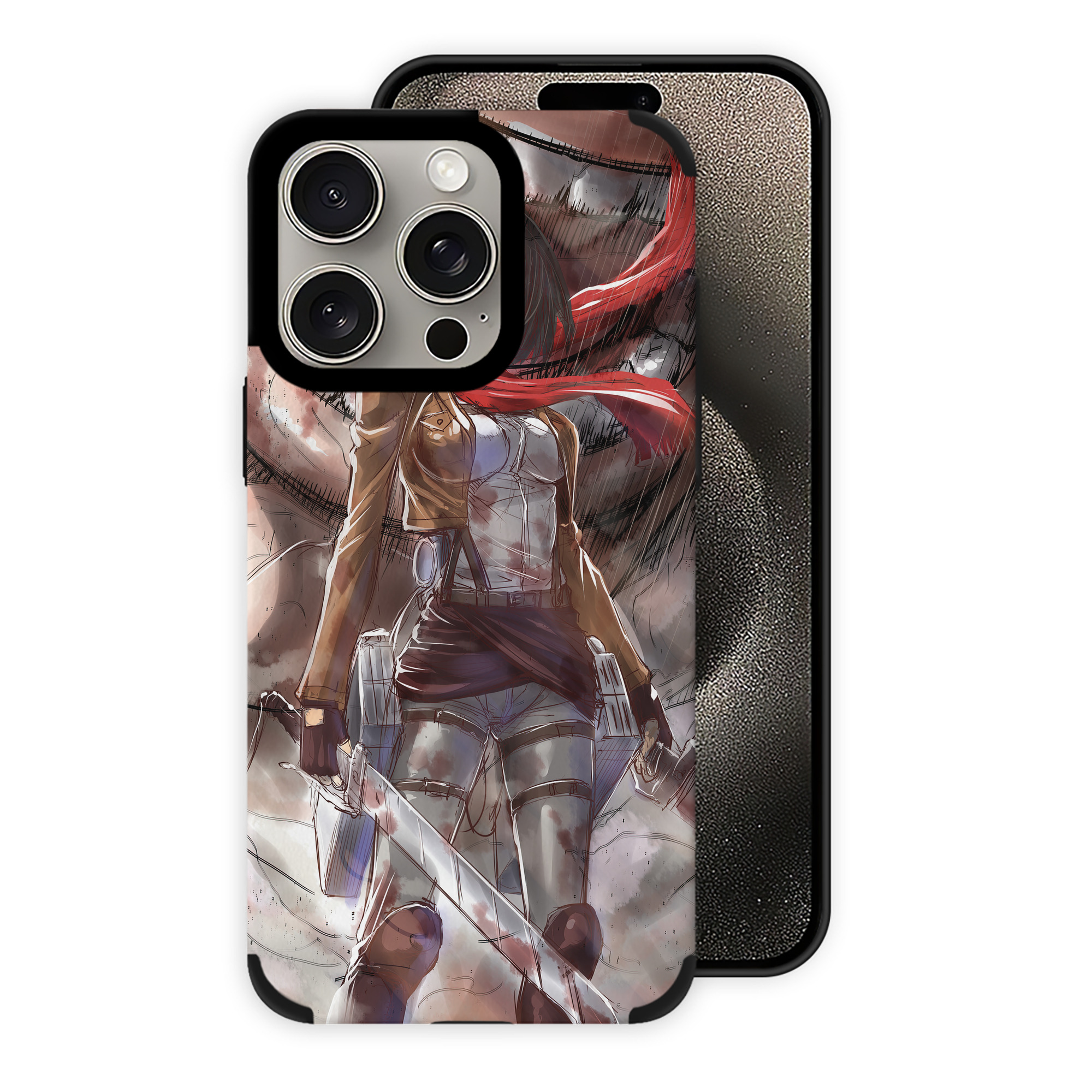 （画像用） 進撃の巨人 Attack on Titan 【iPhone15ProMax対応】 PUレザー スマホケース 耐衝撃＆黄変防止