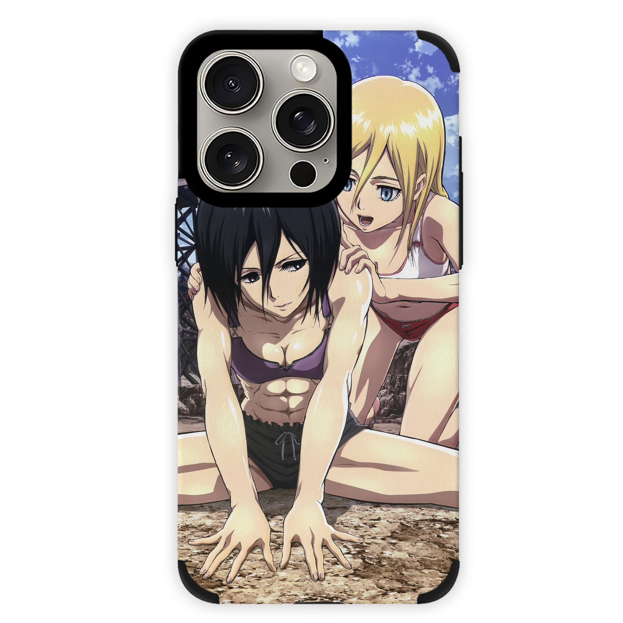 （画像用） 進撃の巨人 Attack on Titan 【iPhone15ProMax対応】 PUレザー スマホケース 耐衝撃＆黄変防止
