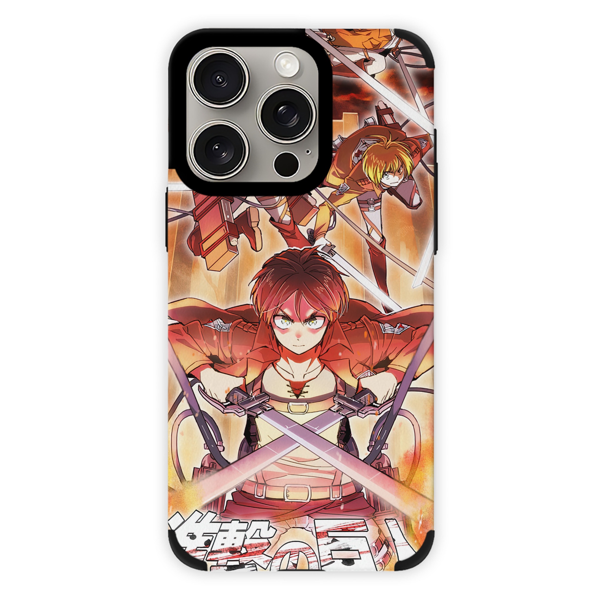 （画像用） 進撃の巨人 Attack on Titan 【iPhone15ProMax対応】 PUレザー スマホケース 耐衝撃＆黄変防止