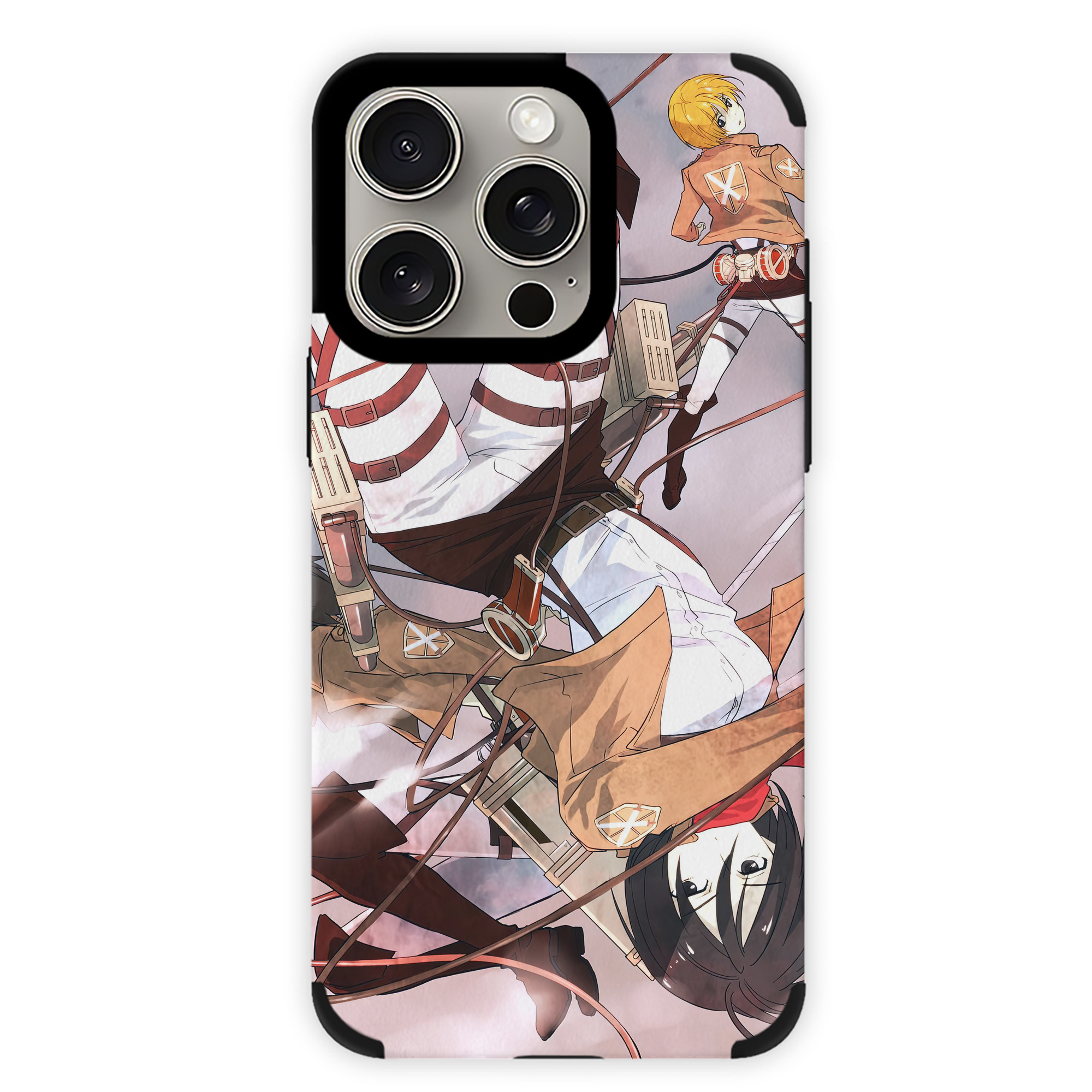 （画像用） 進撃の巨人 Attack on Titan 【iPhone15ProMax対応】 PUレザー スマホケース 耐衝撃＆黄変防止