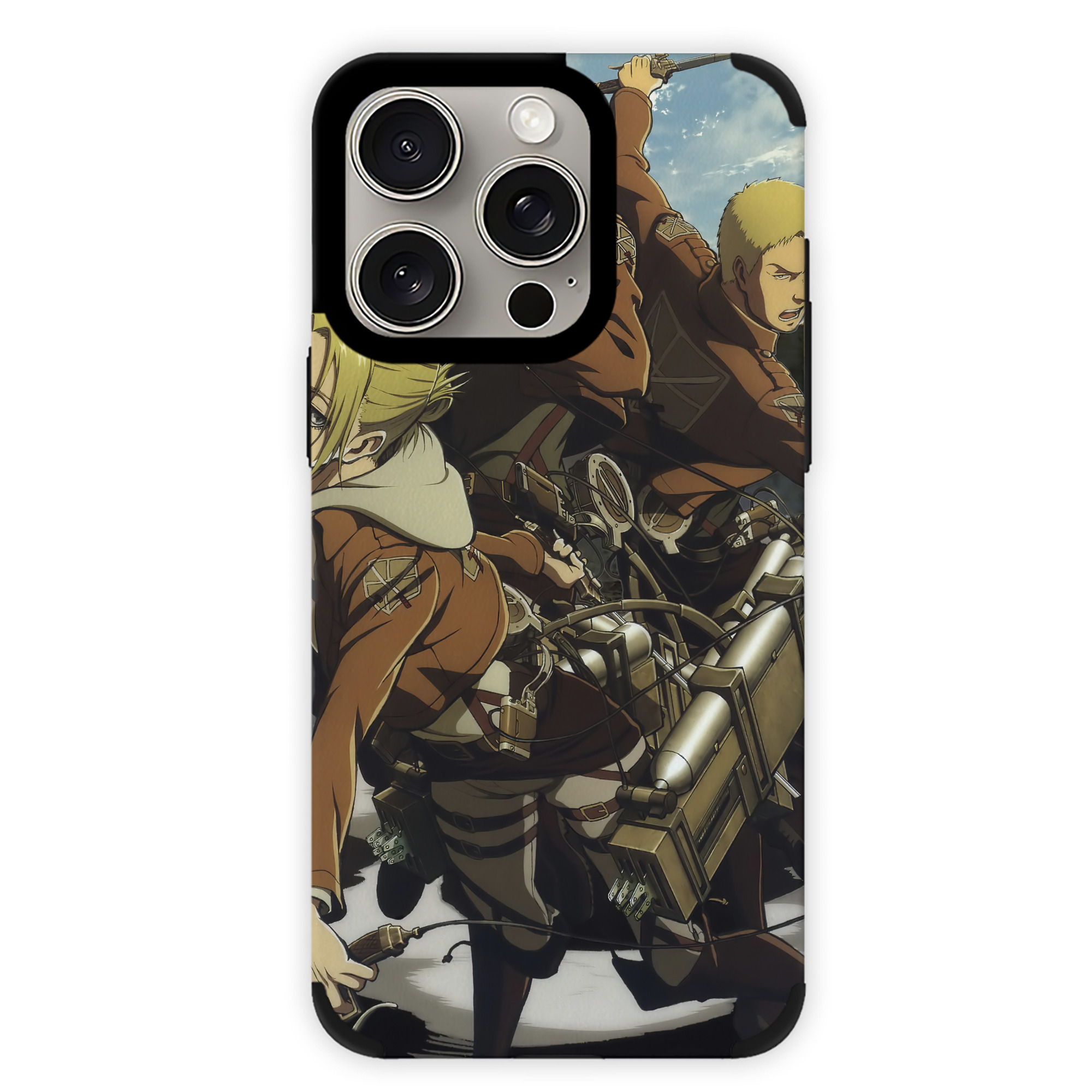 （画像用） 進撃の巨人 Attack on Titan 【iPhone15ProMax対応】 PUレザー スマホケース 耐衝撃＆黄変防止