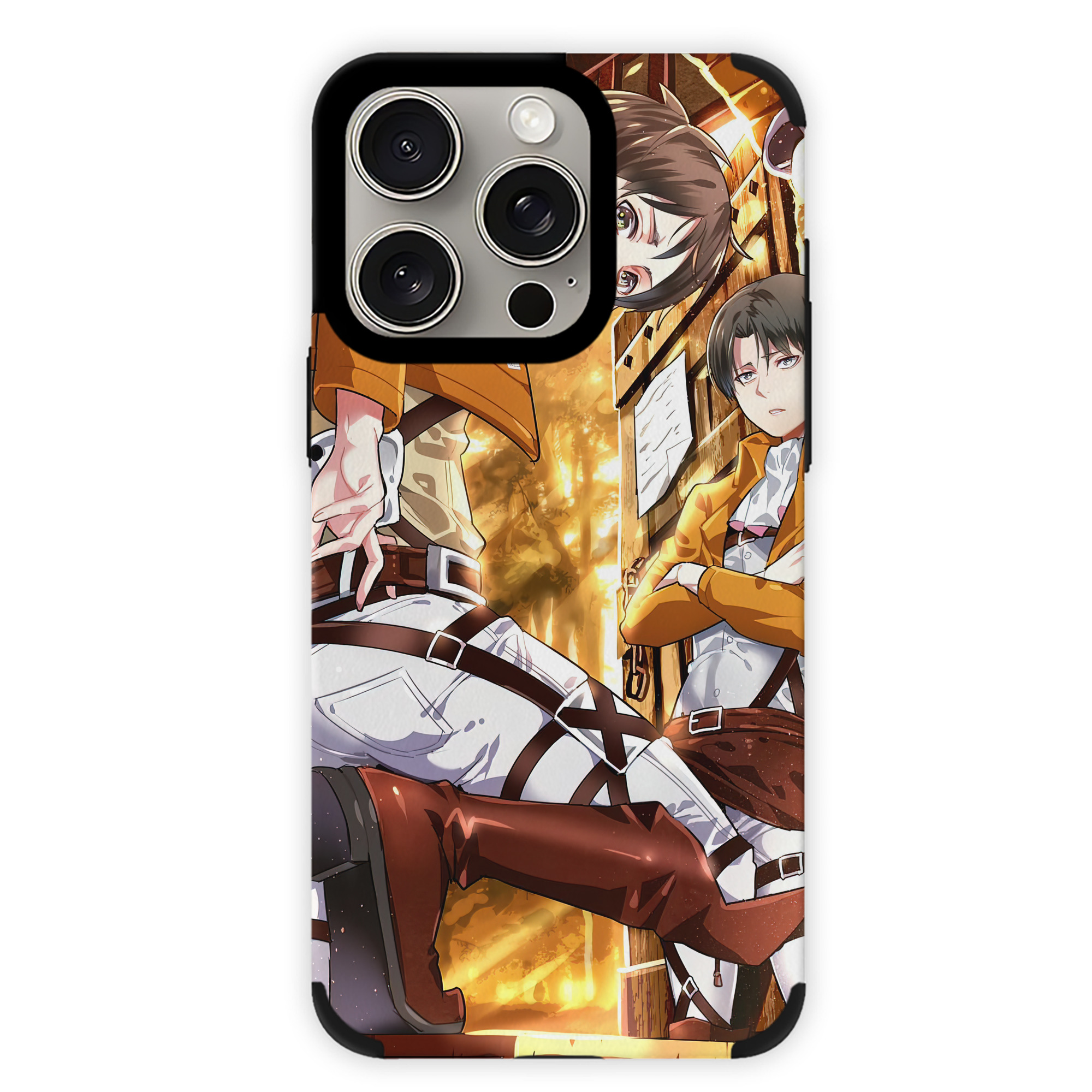 （画像用） 進撃の巨人 Attack on Titan 【iPhone15ProMax対応】 PUレザー スマホケース 耐衝撃＆黄変防止
