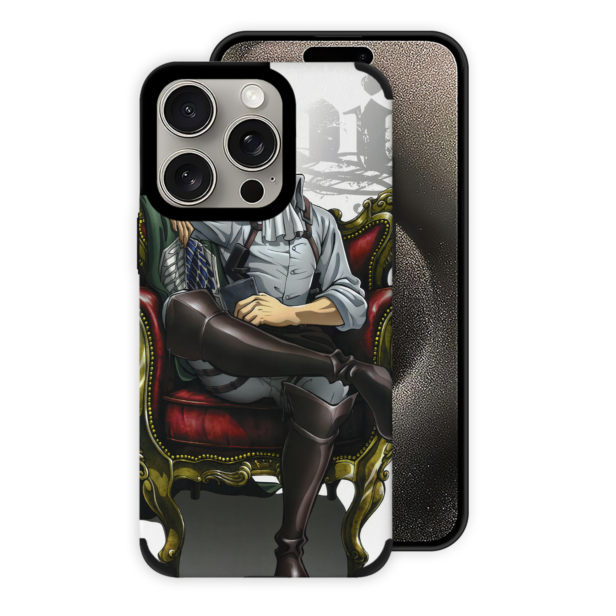 （画像用） 進撃の巨人 Attack on Titan 【iPhone15ProMax対応】 PUレザー スマホケース 耐衝撃＆黄変防止