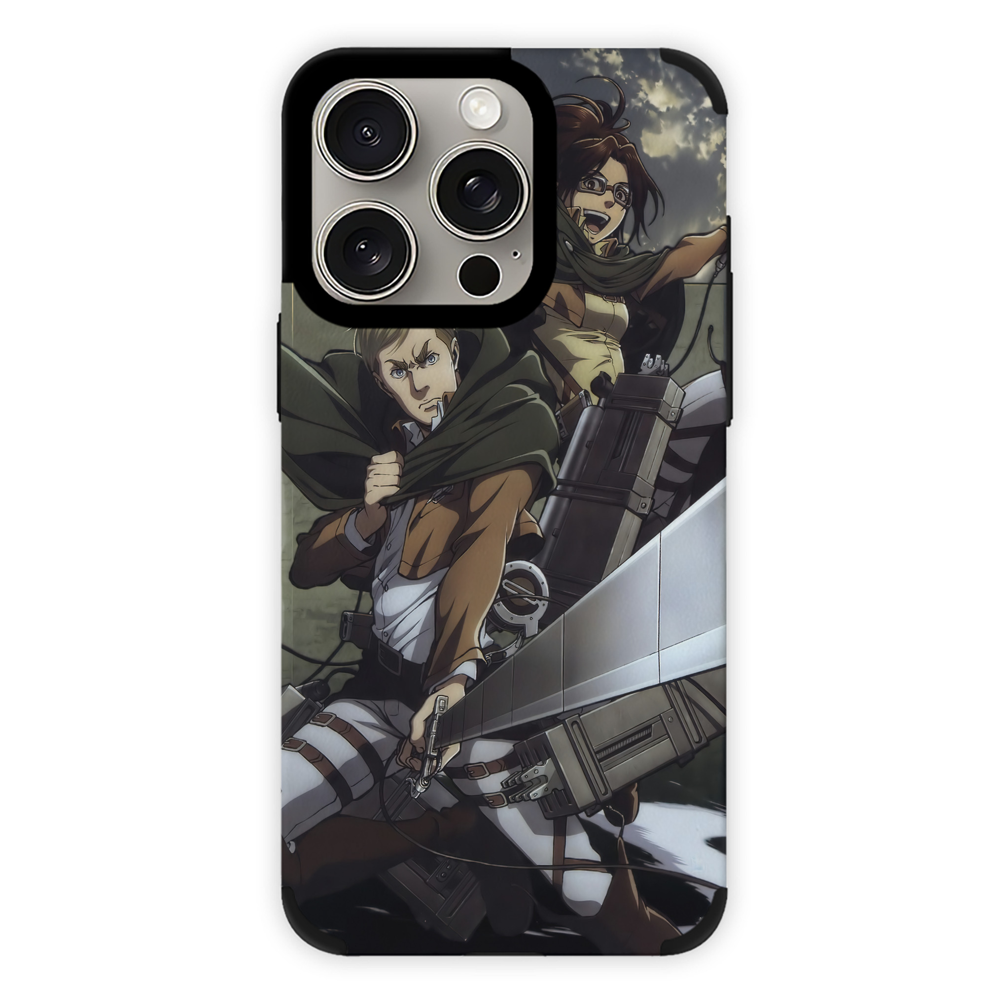 （画像用） 進撃の巨人 Attack on Titan 【iPhone15ProMax対応】 PUレザー スマホケース 耐衝撃＆黄変防止