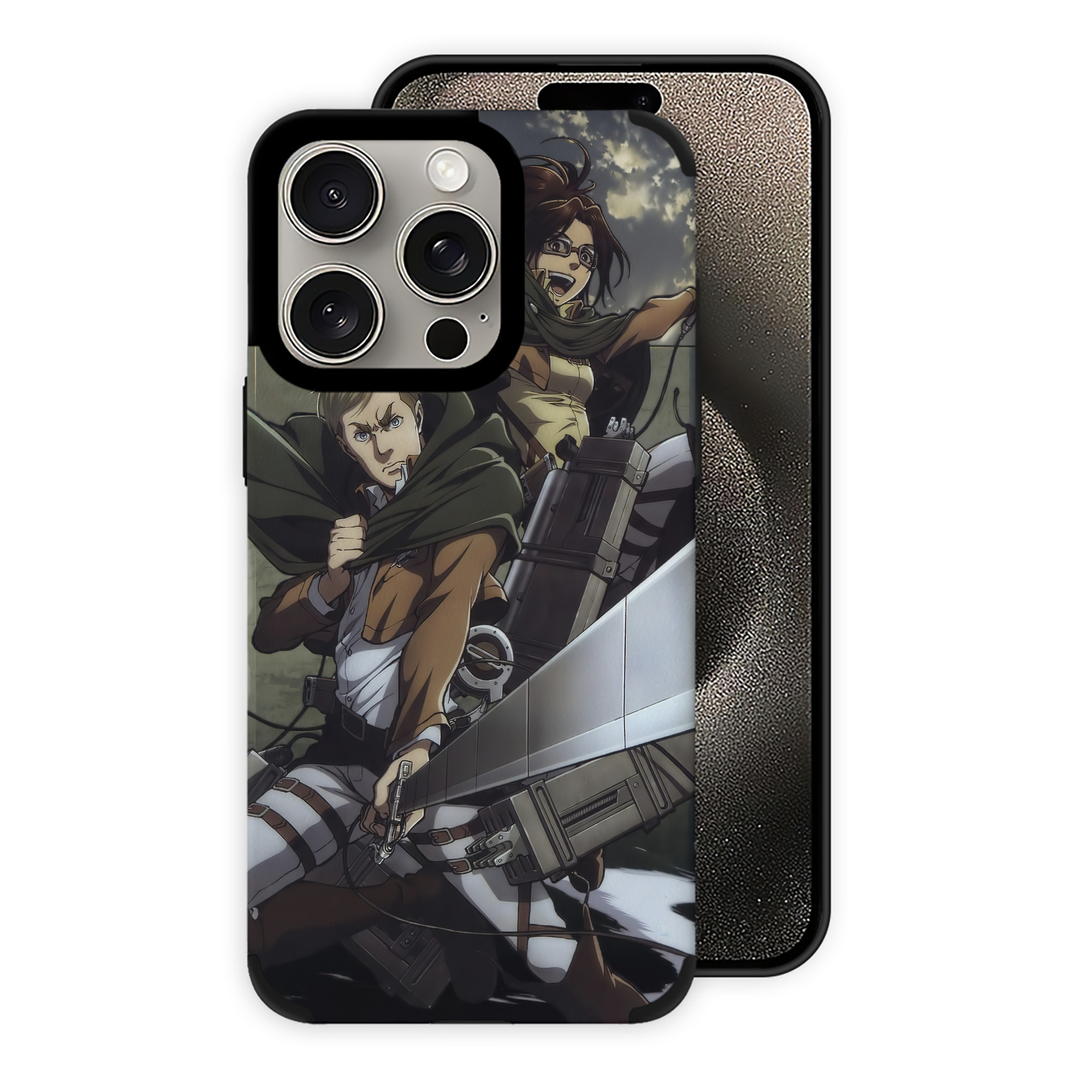 （画像用） 進撃の巨人 Attack on Titan 【iPhone15ProMax対応】 PUレザー スマホケース 耐衝撃＆黄変防止