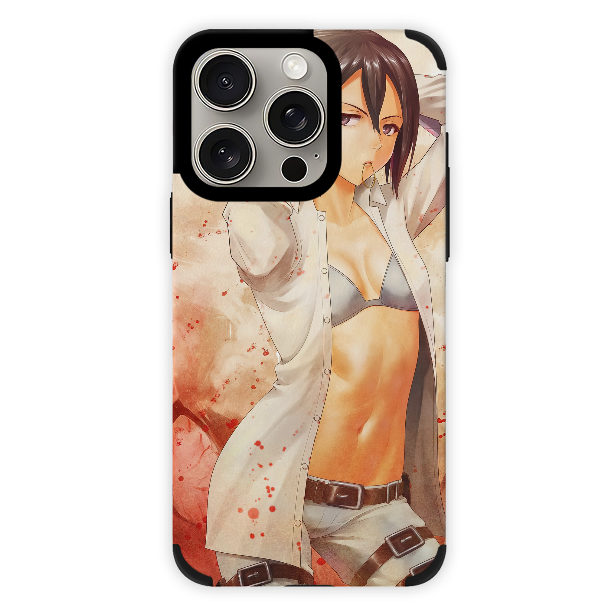（画像用） 進撃の巨人 Attack on Titan 【iPhone15ProMax対応】 PUレザー スマホケース 耐衝撃＆黄変防止