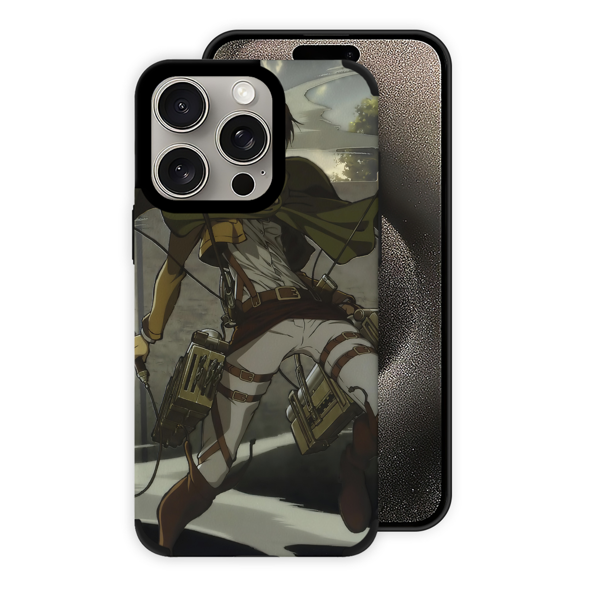 （画像用） 進撃の巨人 Attack on Titan 【iPhone15ProMax対応】 PUレザー スマホケース 耐衝撃＆黄変防止