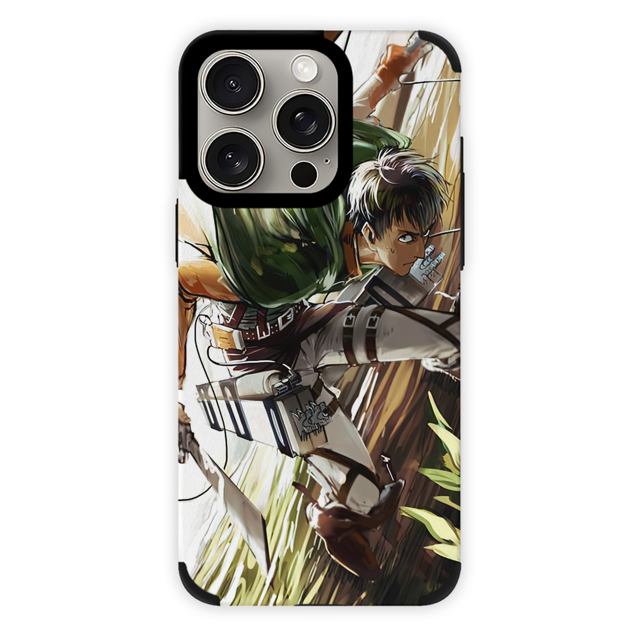 （画像用） 進撃の巨人 Attack on Titan 【iPhone15ProMax対応】 PUレザー スマホケース 耐衝撃＆黄変防止