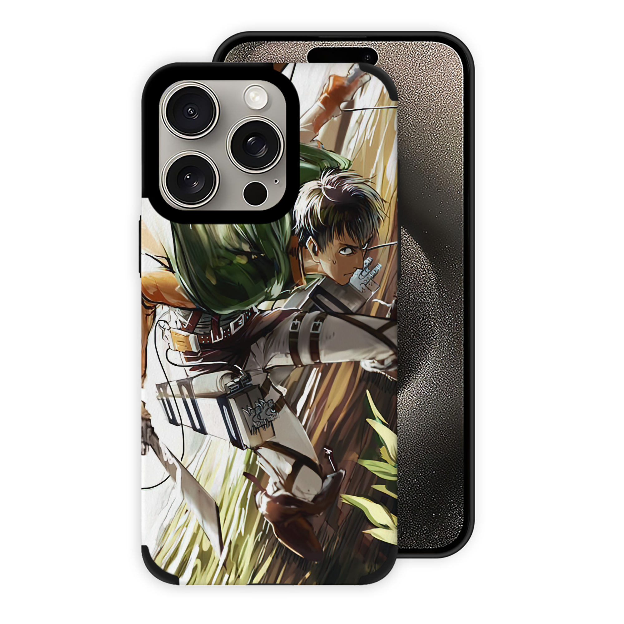 （画像用） 進撃の巨人 Attack on Titan 【iPhone15ProMax対応】 PUレザー スマホケース 耐衝撃＆黄変防止