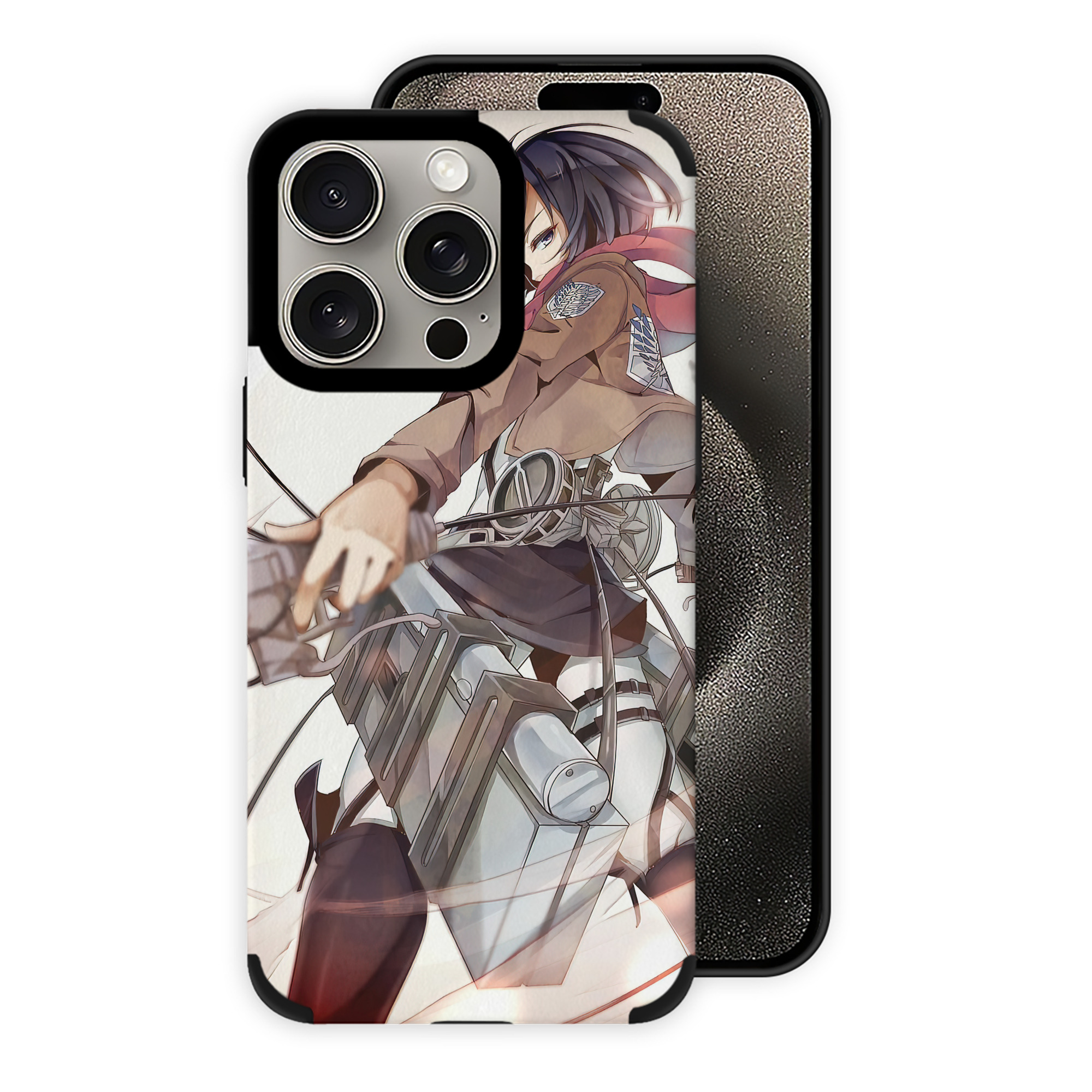（画像用） 進撃の巨人 Attack on Titan 【iPhone15ProMax対応】 PUレザー スマホケース 耐衝撃＆黄変防止