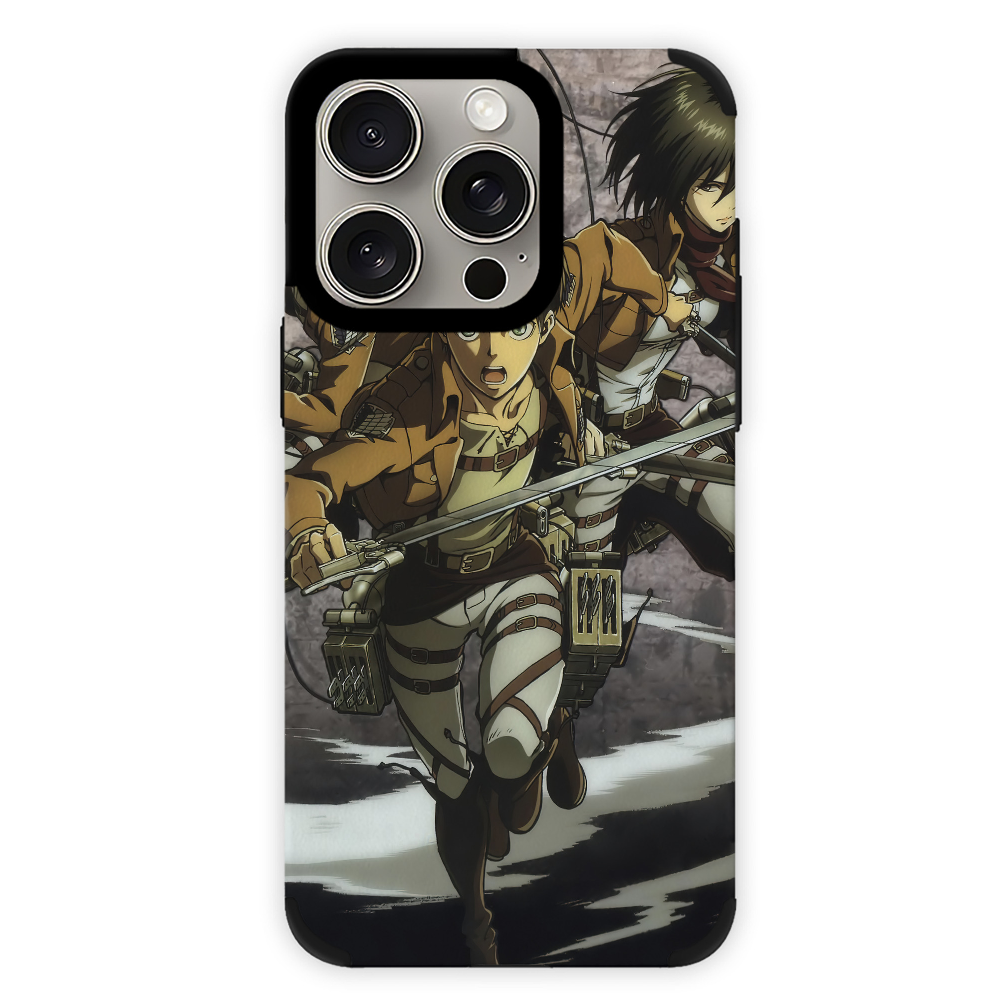 （画像用） 進撃の巨人 Attack on Titan 【iPhone15ProMax対応】 PUレザー スマホケース 耐衝撃＆黄変防止