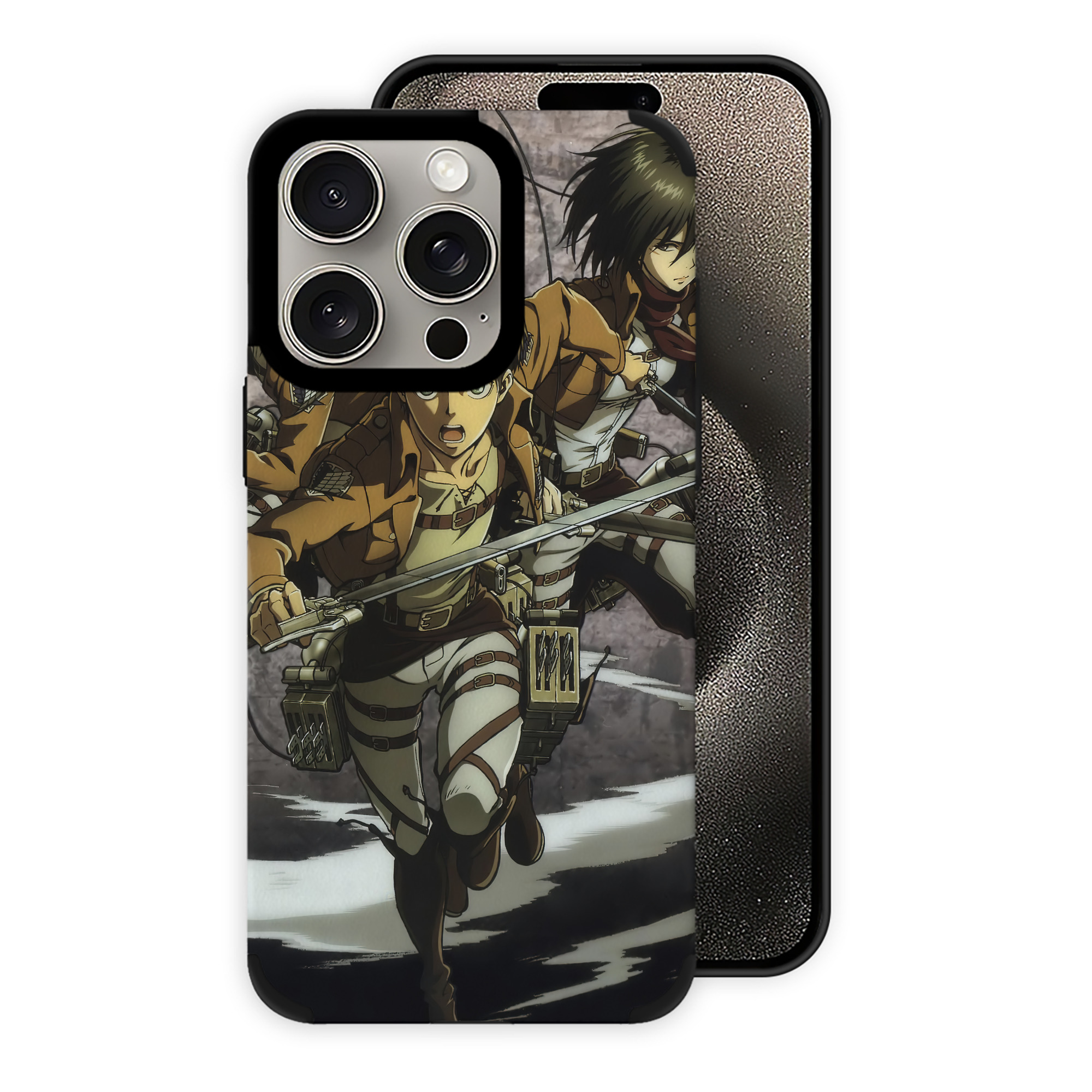 （画像用） 進撃の巨人 Attack on Titan 【iPhone15ProMax対応】 PUレザー スマホケース 耐衝撃＆黄変防止