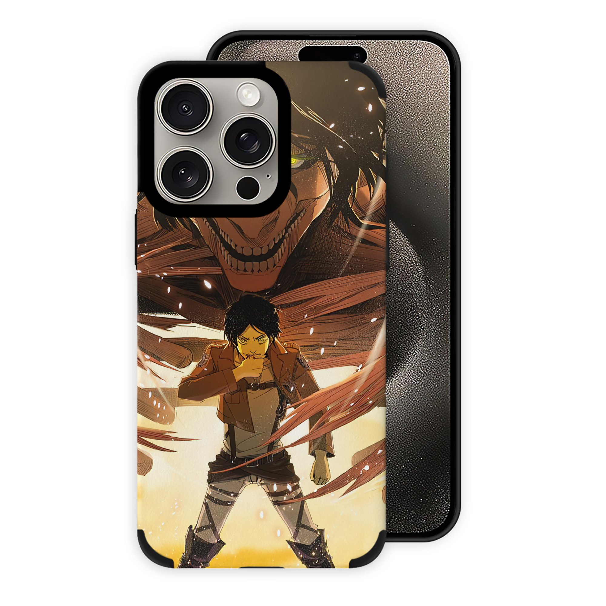 （画像用） 進撃の巨人 Attack on Titan 【iPhone15ProMax対応】 PUレザー スマホケース 耐衝撃＆黄変防止