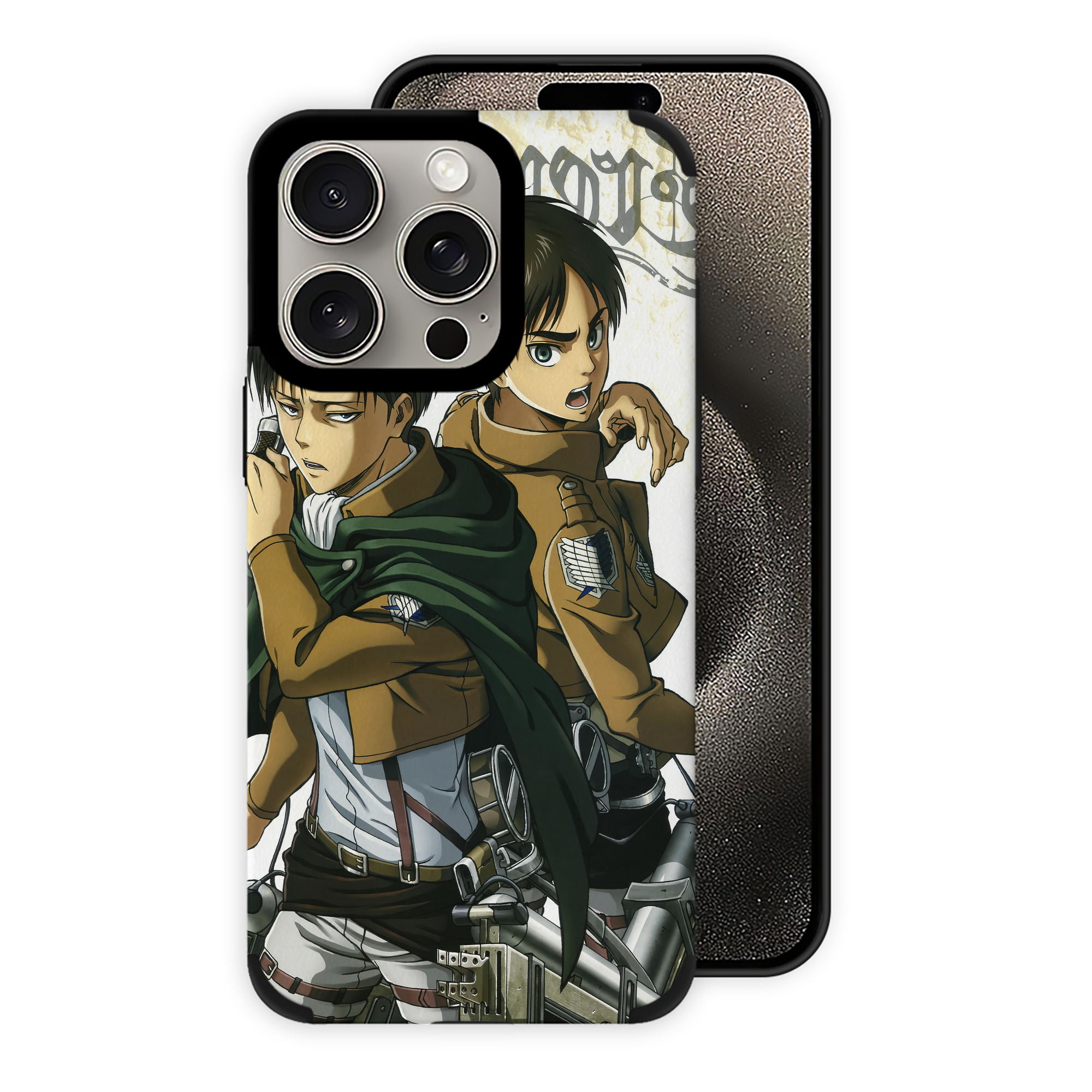 （画像用） 進撃の巨人 Attack on Titan 【iPhone15ProMax対応】 PUレザー スマホケース 耐衝撃＆黄変防止