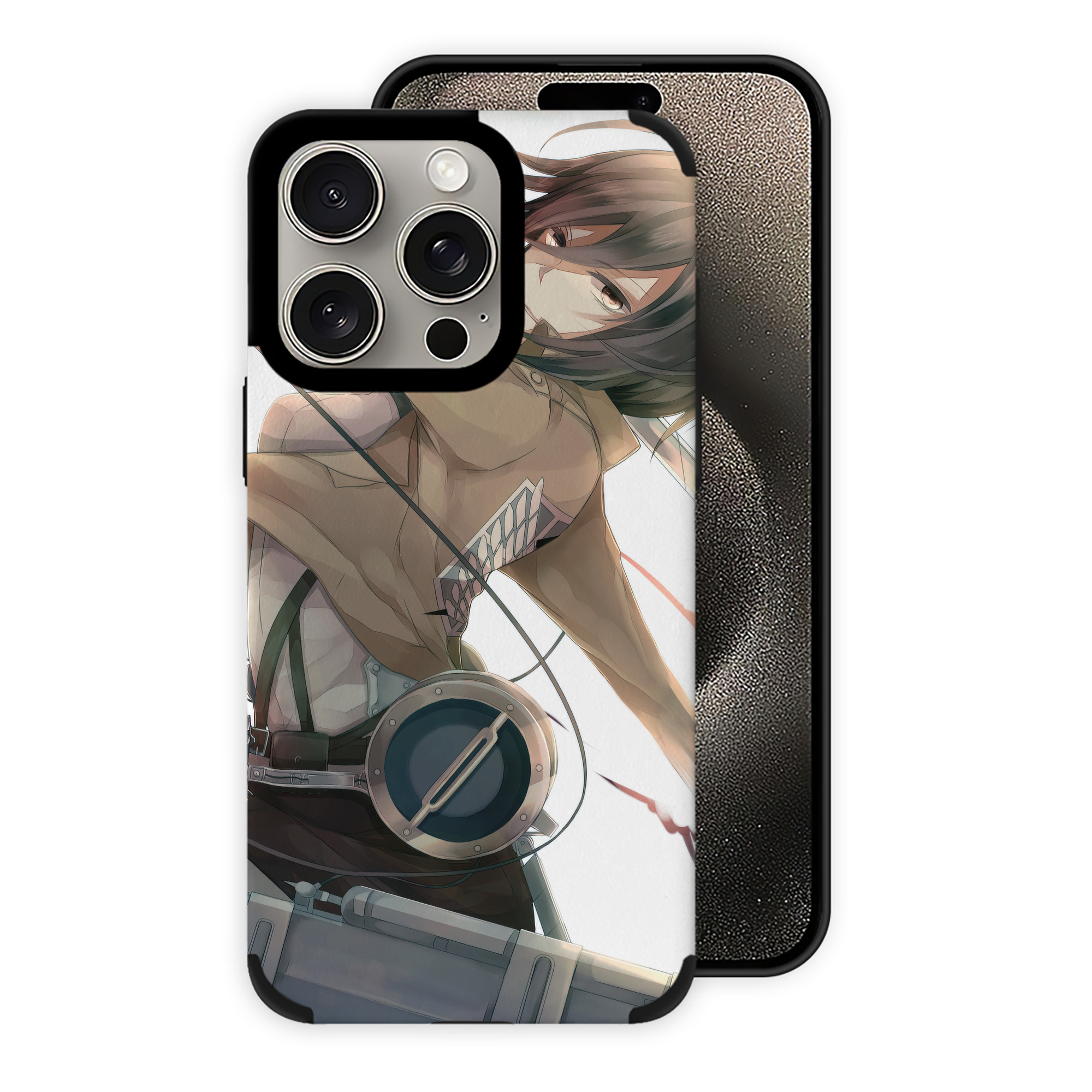 （画像用） 進撃の巨人 Attack on Titan 【iPhone15ProMax対応】 PUレザー スマホケース 耐衝撃＆黄変防止