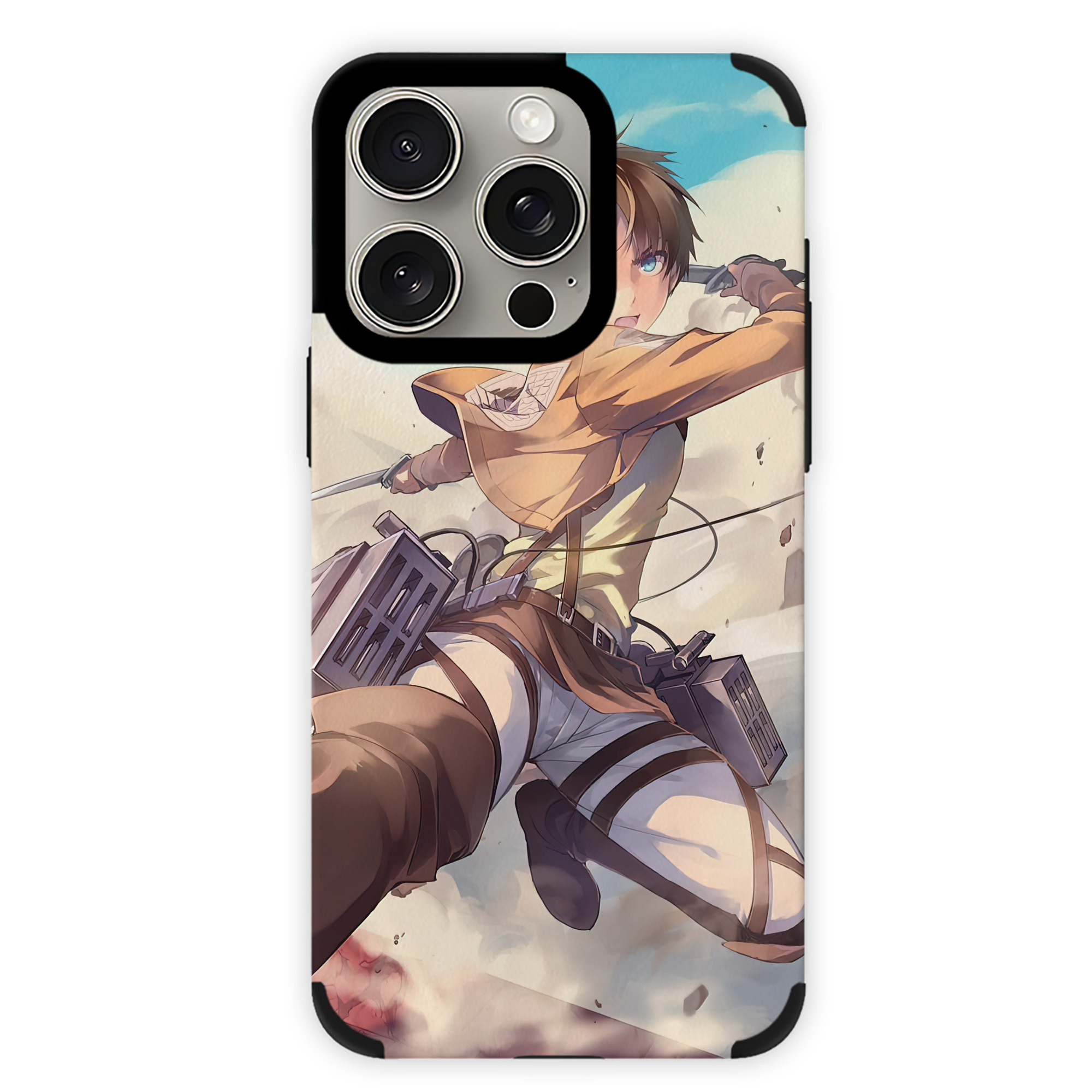 （画像用） 進撃の巨人 Attack on Titan 【iPhone15ProMax対応】 PUレザー スマホケース 耐衝撃＆黄変防止