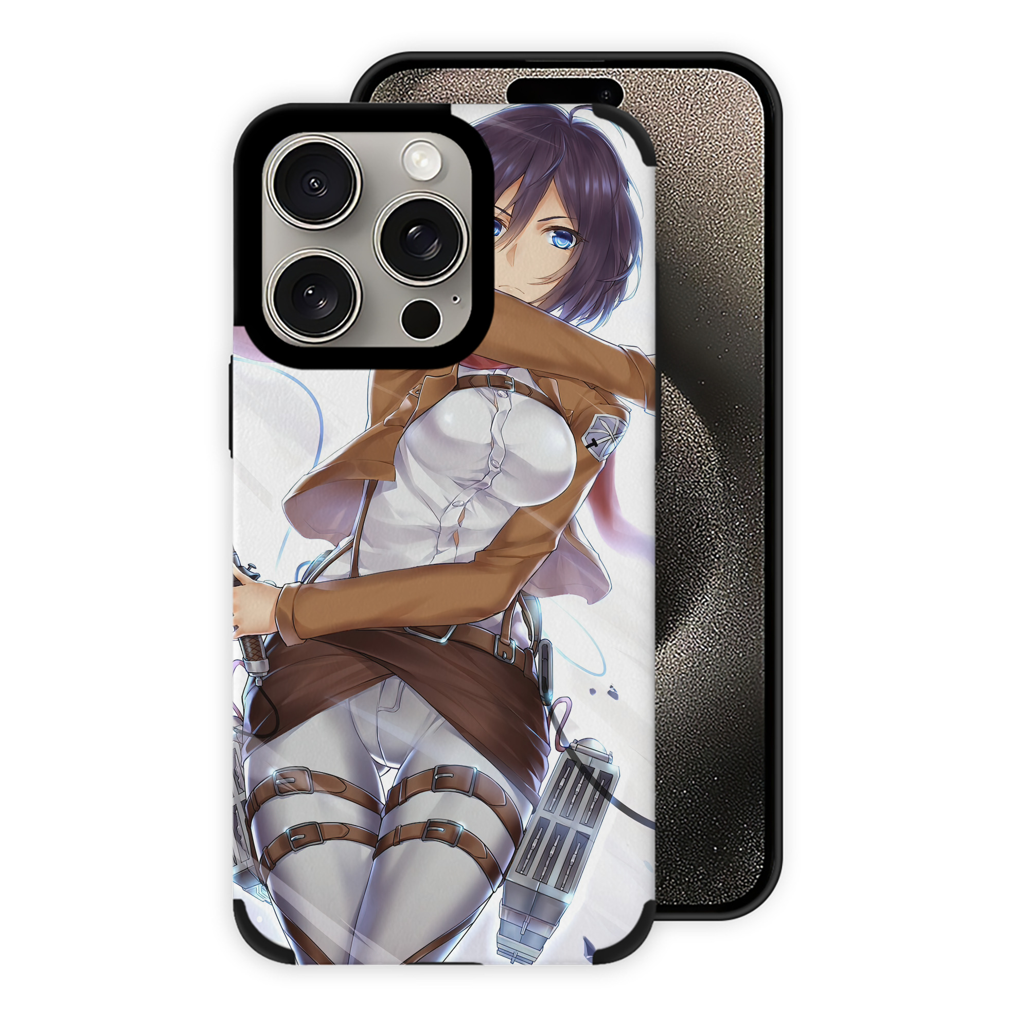 （画像用） 進撃の巨人 Attack on Titan 【iPhone15ProMax対応】 PUレザー スマホケース 耐衝撃＆黄変防止