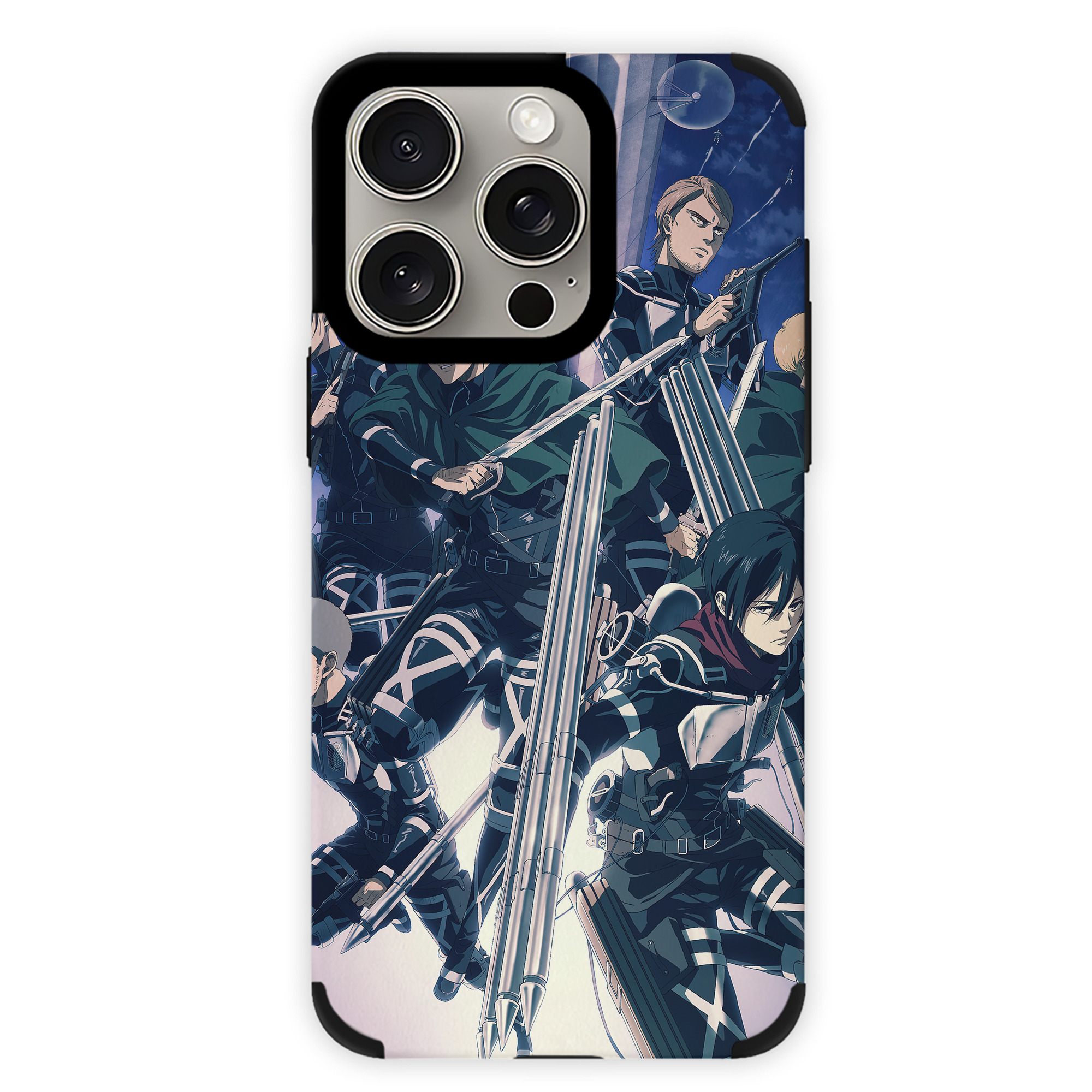 （画像用） 進撃の巨人 Attack on Titan 【iPhone15ProMax対応】 PUレザー スマホケース 耐衝撃＆黄変防止