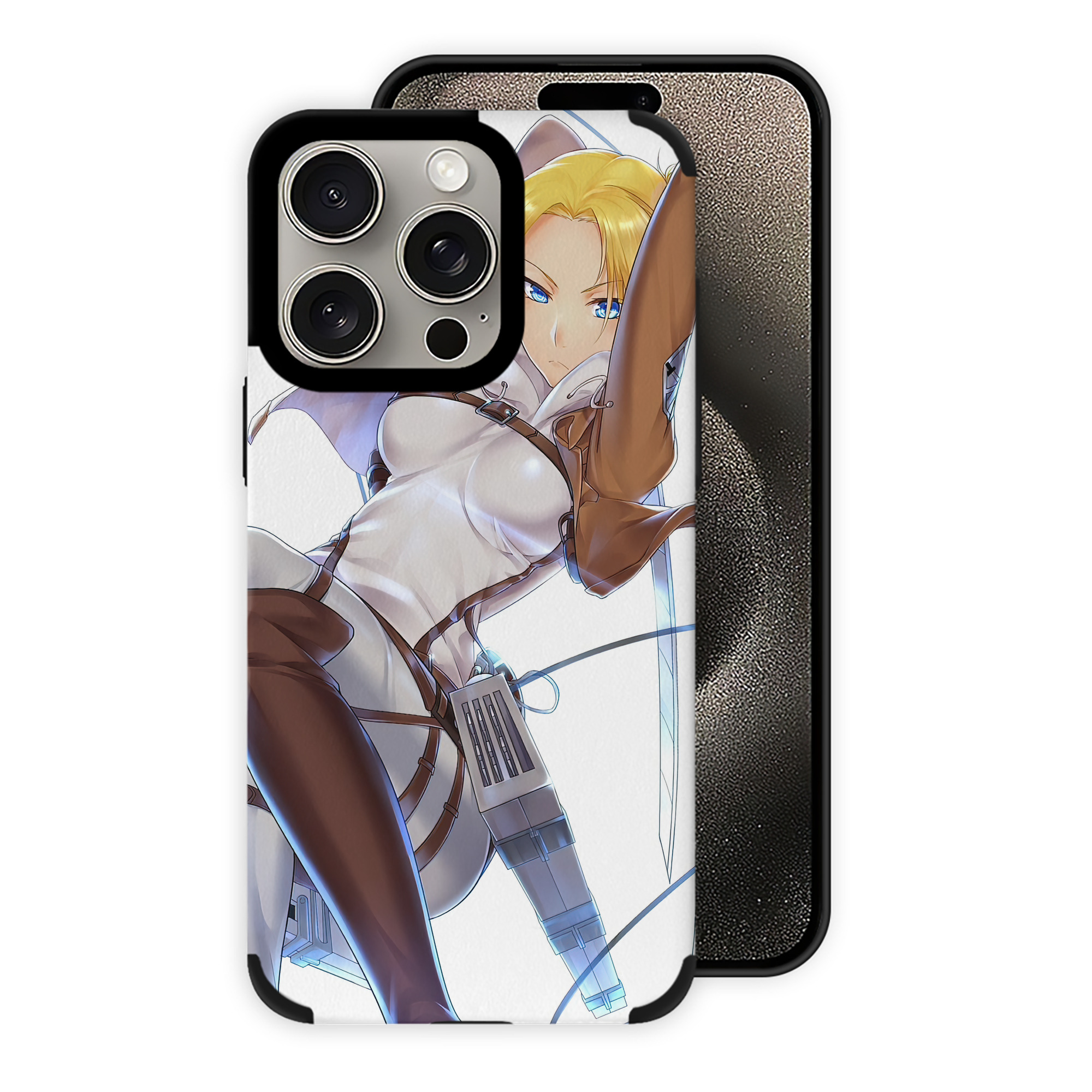 （画像用） 進撃の巨人 Attack on Titan 【iPhone15ProMax対応】 PUレザー スマホケース 耐衝撃＆黄変防止