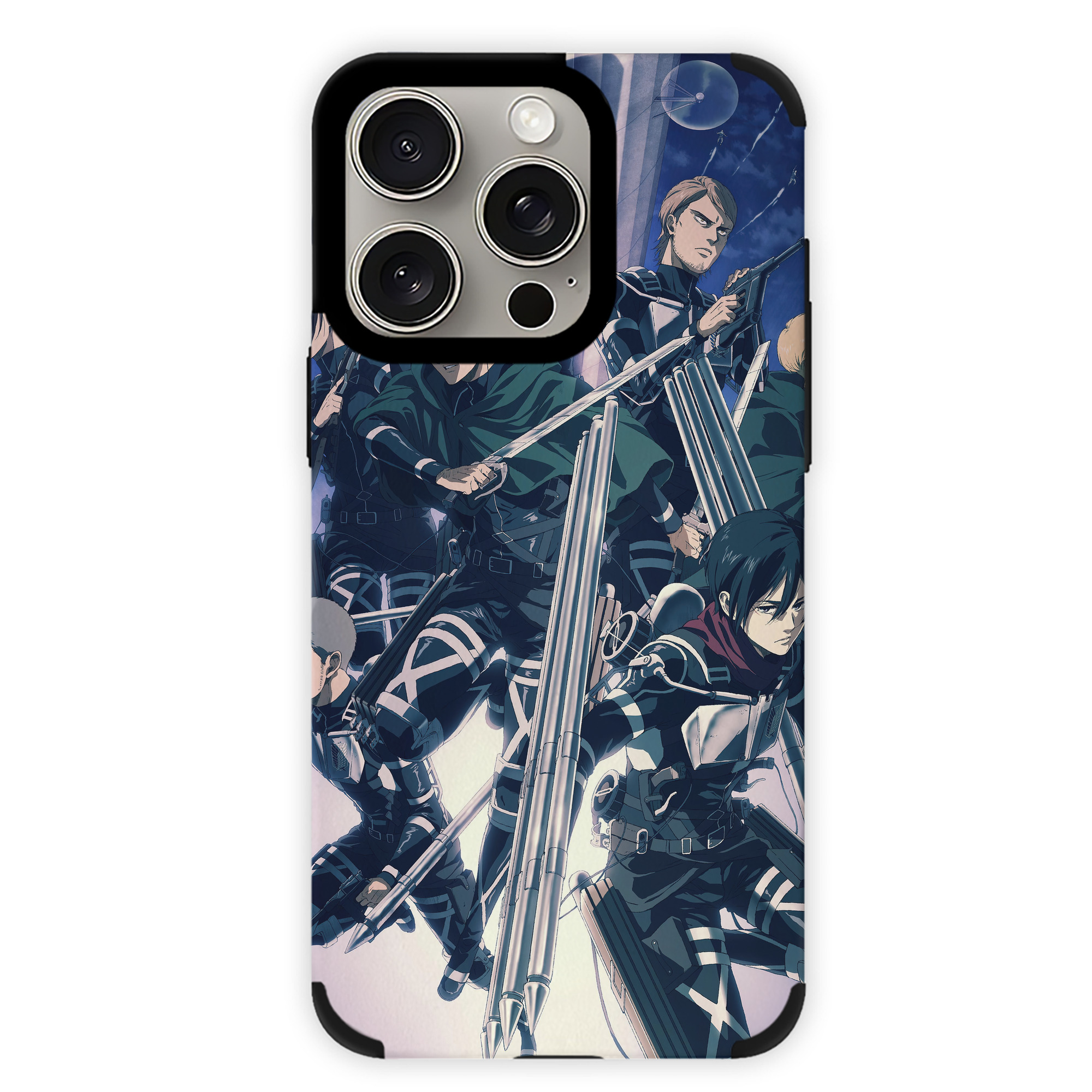 （画像用） 進撃の巨人 Attack on Titan 【iPhone15ProMax対応】 PUレザー スマホケース 耐衝撃＆黄変防止