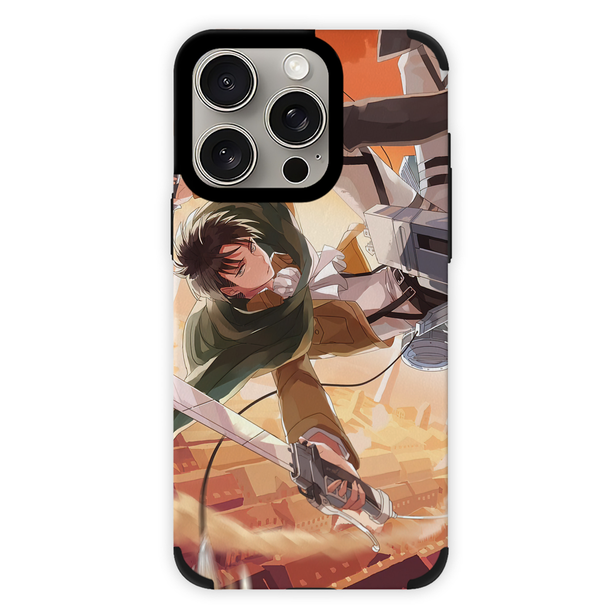 （画像用） 進撃の巨人 Attack on Titan 【iPhone15ProMax対応】 PUレザー スマホケース 耐衝撃＆黄変防止