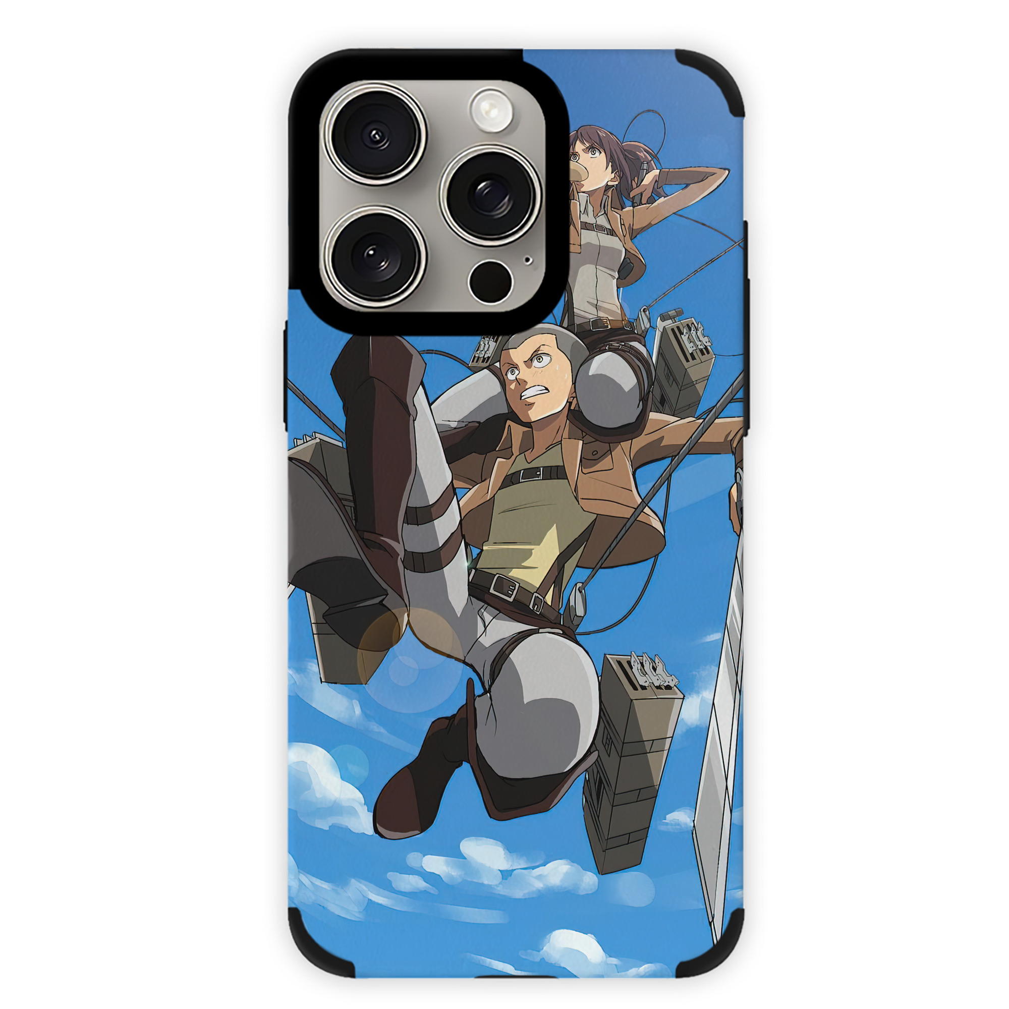 （画像用） 進撃の巨人 Attack on Titan 【iPhone15ProMax対応】 PUレザー スマホケース 耐衝撃＆黄変防止