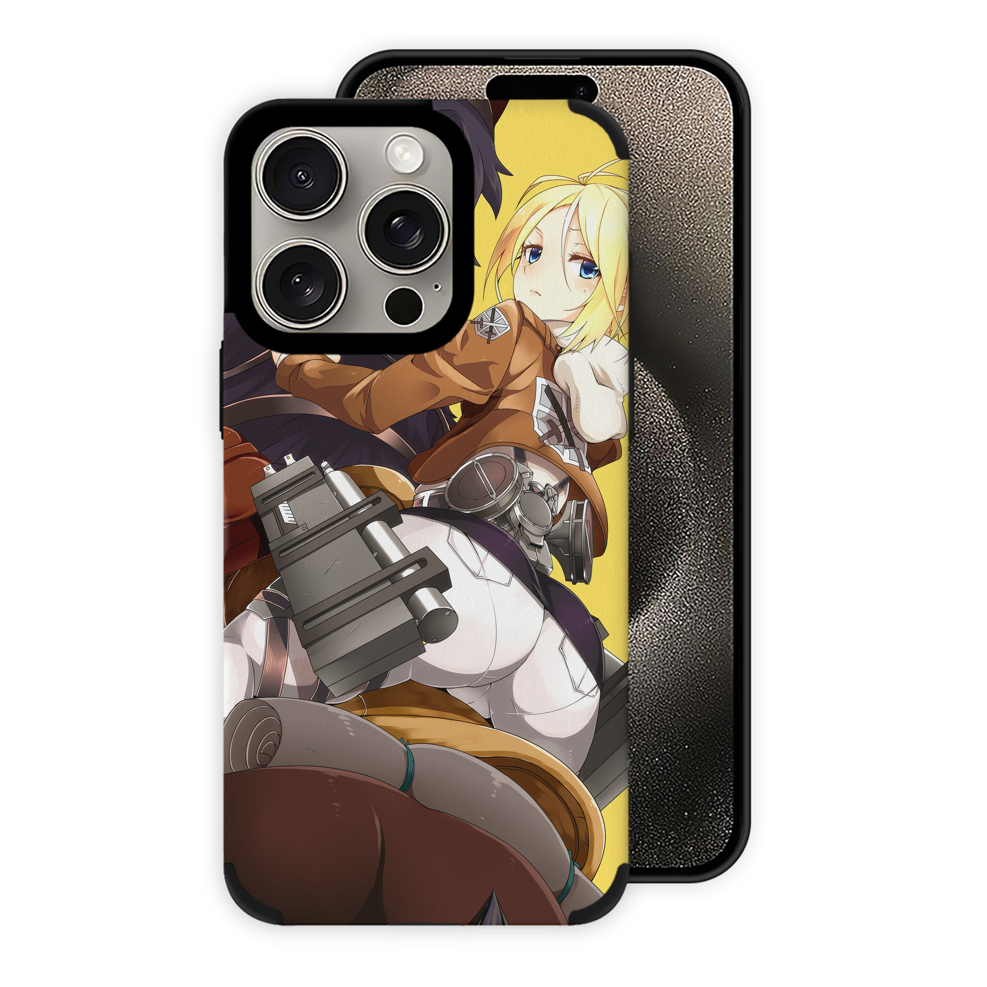 （画像用） 進撃の巨人 Attack on Titan 【iPhone15ProMax対応】 PUレザー スマホケース 耐衝撃＆黄変防止