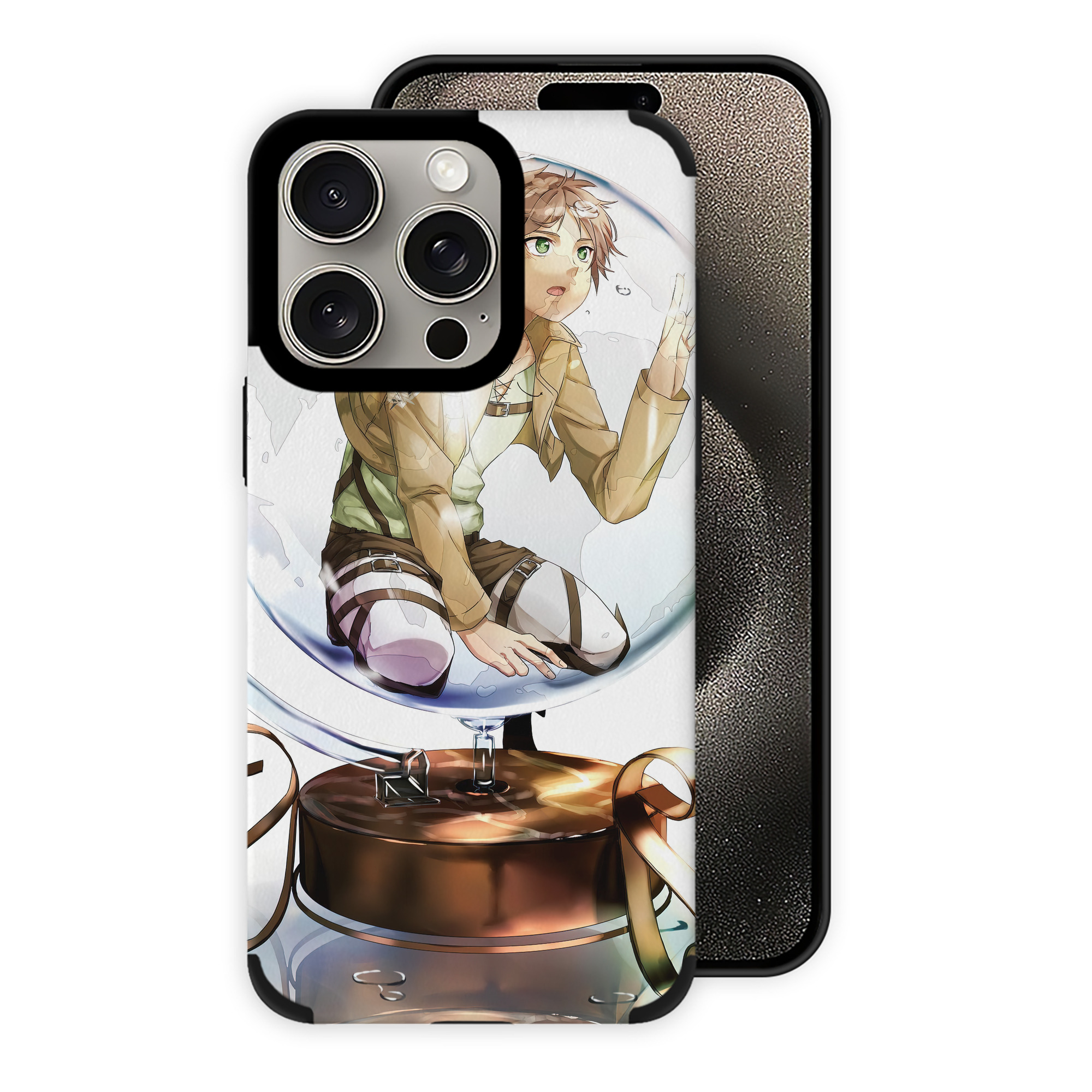 （画像用） 進撃の巨人 Attack on Titan 【iPhone15ProMax対応】 PUレザー スマホケース 耐衝撃＆黄変防止