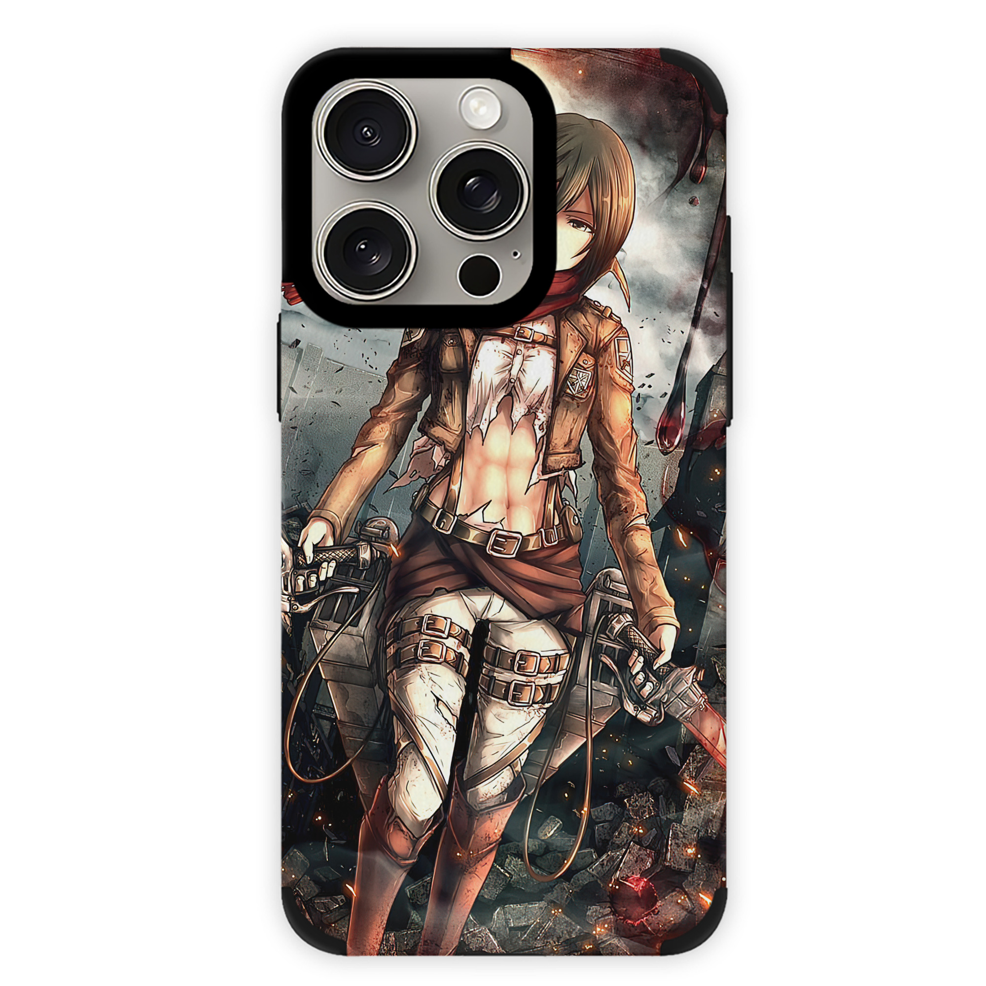 （画像用） 進撃の巨人 Attack on Titan 【iPhone15ProMax対応】 PUレザー スマホケース 耐衝撃＆黄変防止