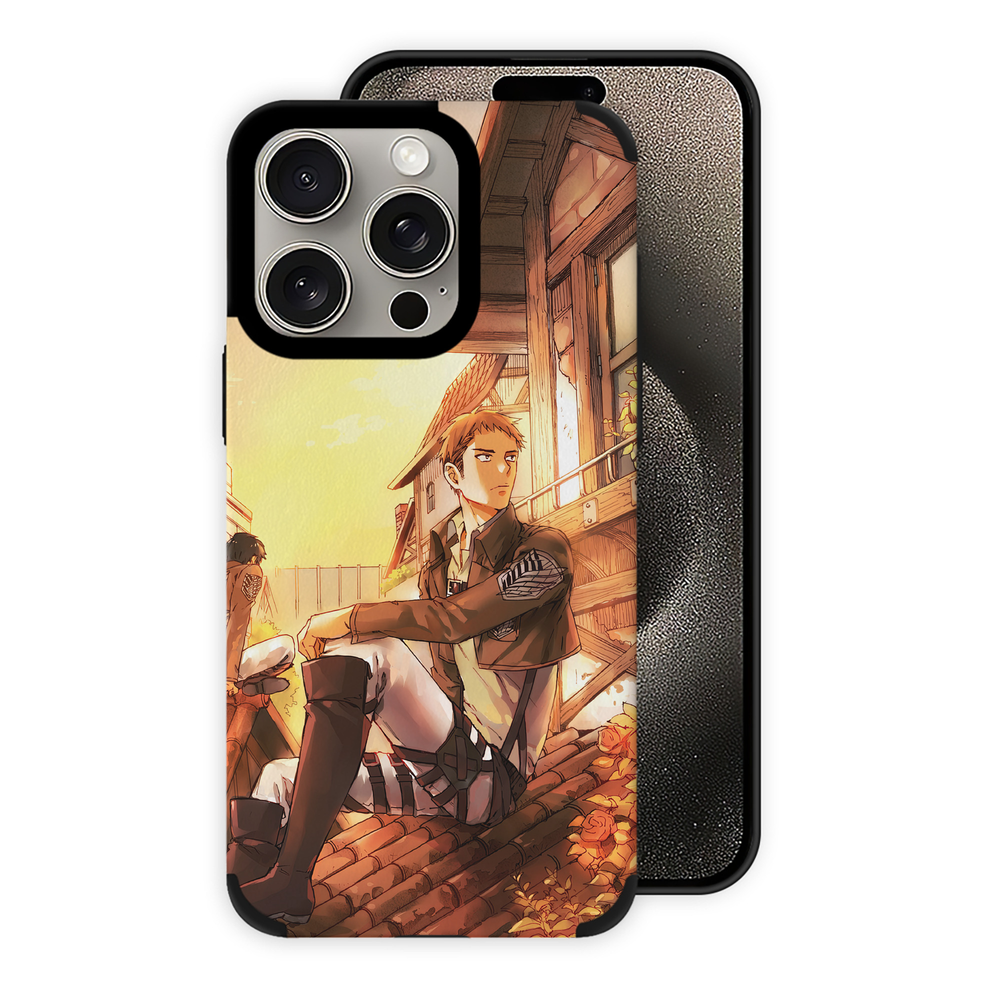 （画像用） 進撃の巨人 Attack on Titan 【iPhone15ProMax対応】 PUレザー スマホケース 耐衝撃＆黄変防止