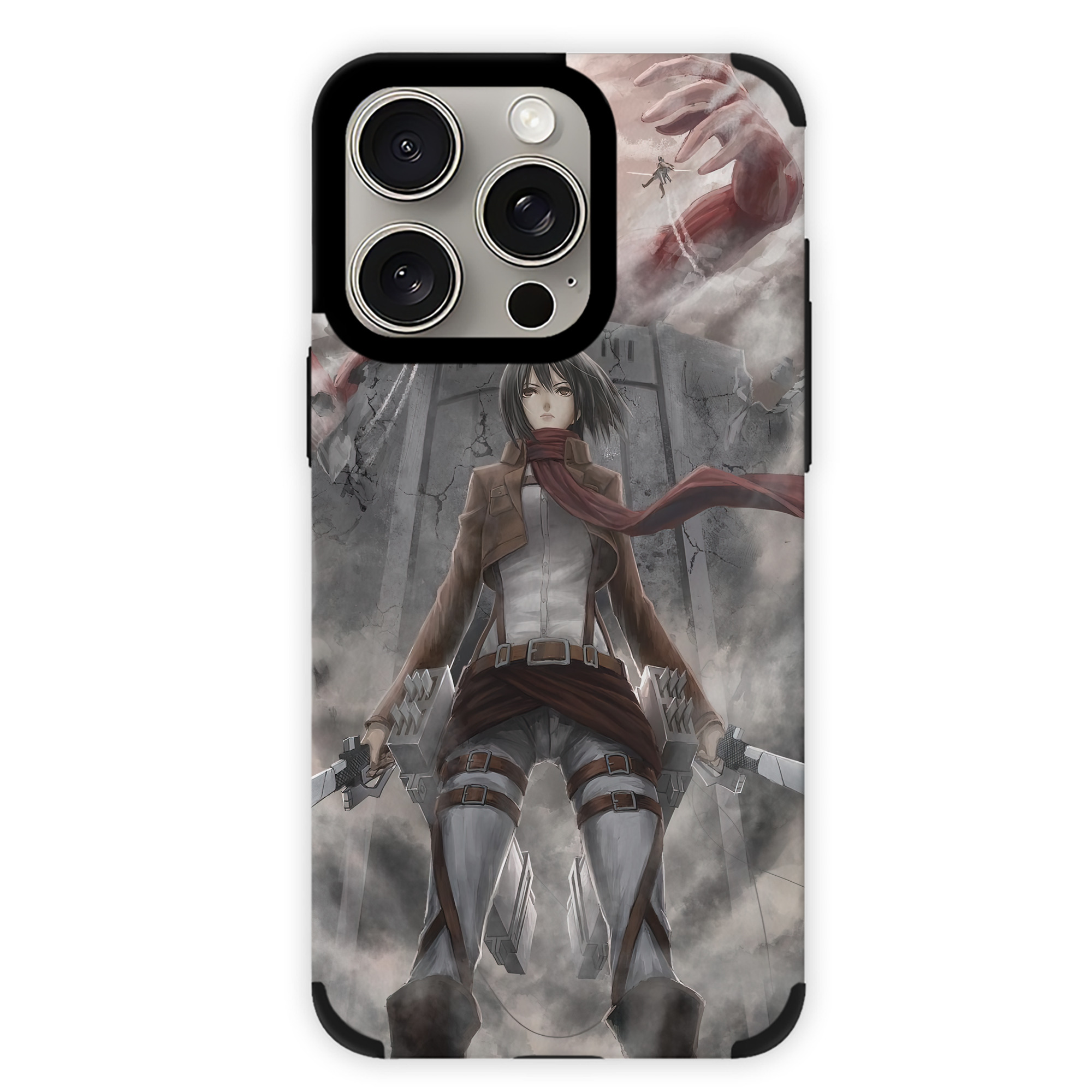 （画像用） 進撃の巨人 Attack on Titan 【iPhone15ProMax対応】 PUレザー スマホケース 耐衝撃＆黄変防止