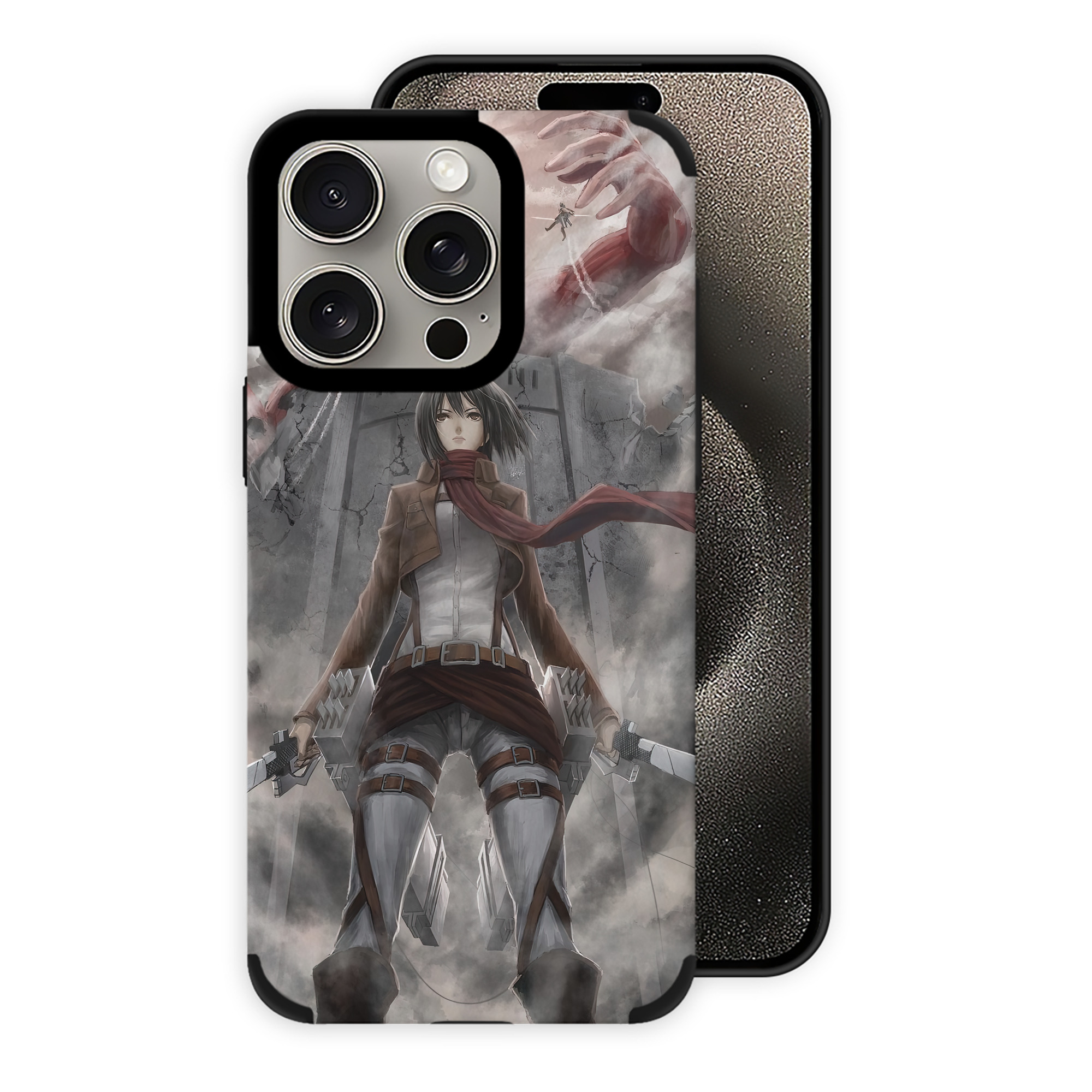 （画像用） 進撃の巨人 Attack on Titan 【iPhone15ProMax対応】 PUレザー スマホケース 耐衝撃＆黄変防止