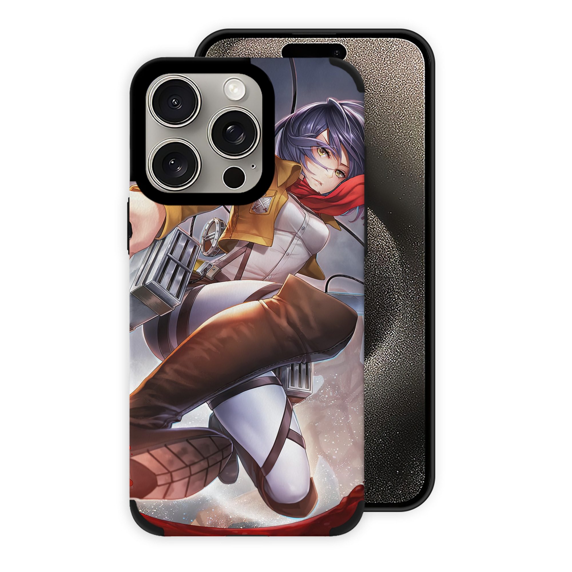 （画像用） 進撃の巨人 Attack on Titan 【iPhone15ProMax対応】 PUレザー スマホケース 耐衝撃＆黄変防止