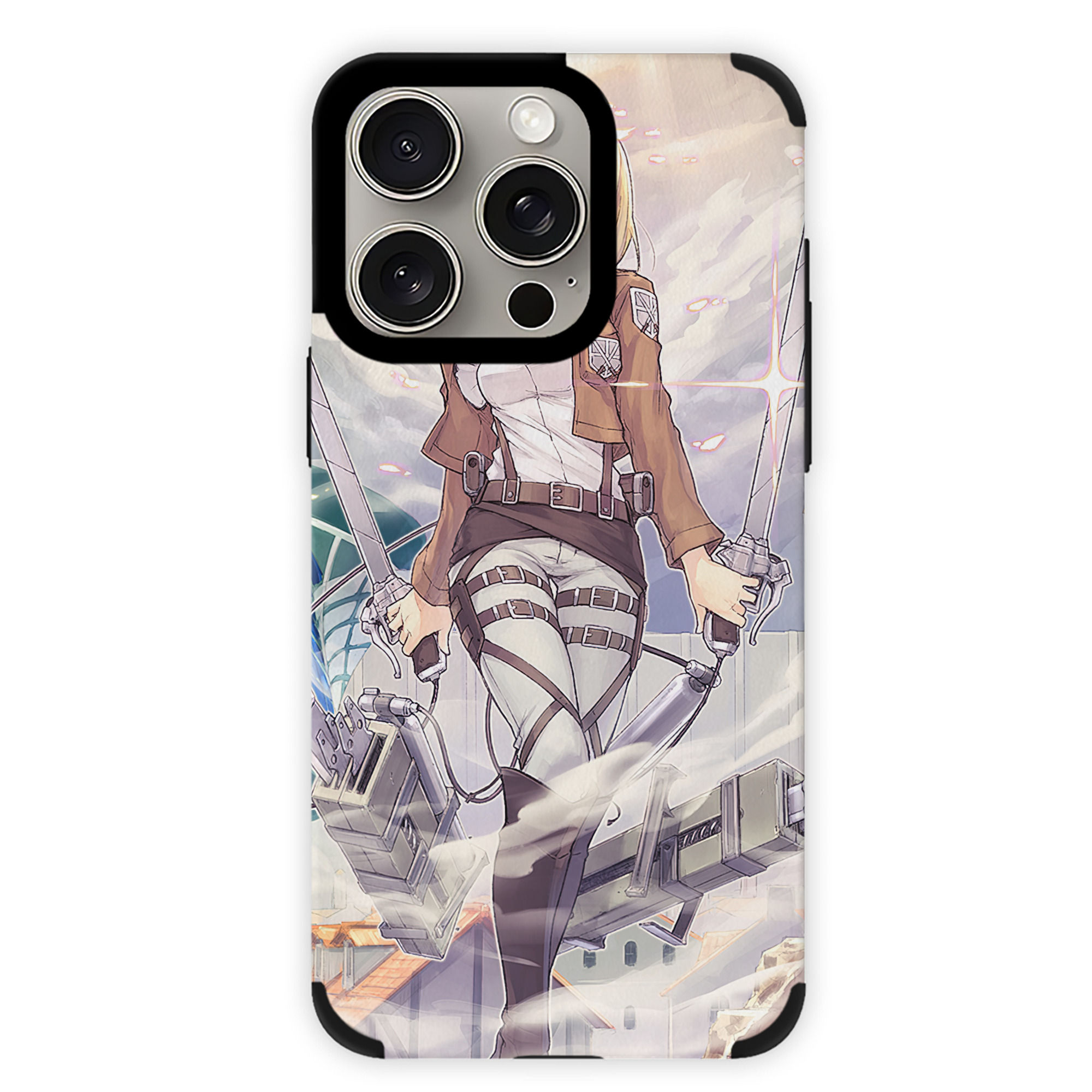 （画像用） 進撃の巨人 Attack on Titan 【iPhone15ProMax対応】 PUレザー スマホケース 耐衝撃＆黄変防止