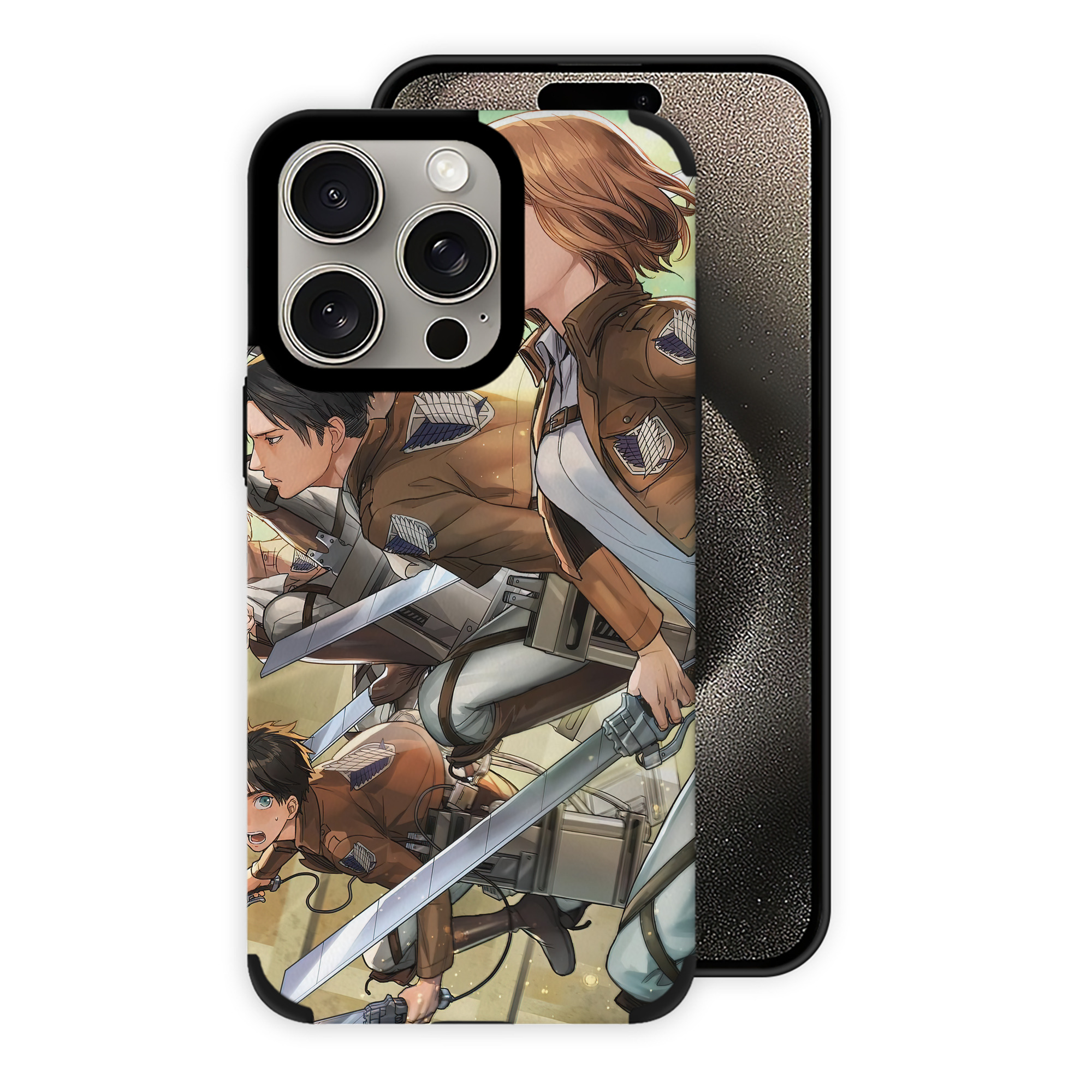 （画像用） 進撃の巨人 Attack on Titan 【iPhone15ProMax対応】 PUレザー スマホケース 耐衝撃＆黄変防止