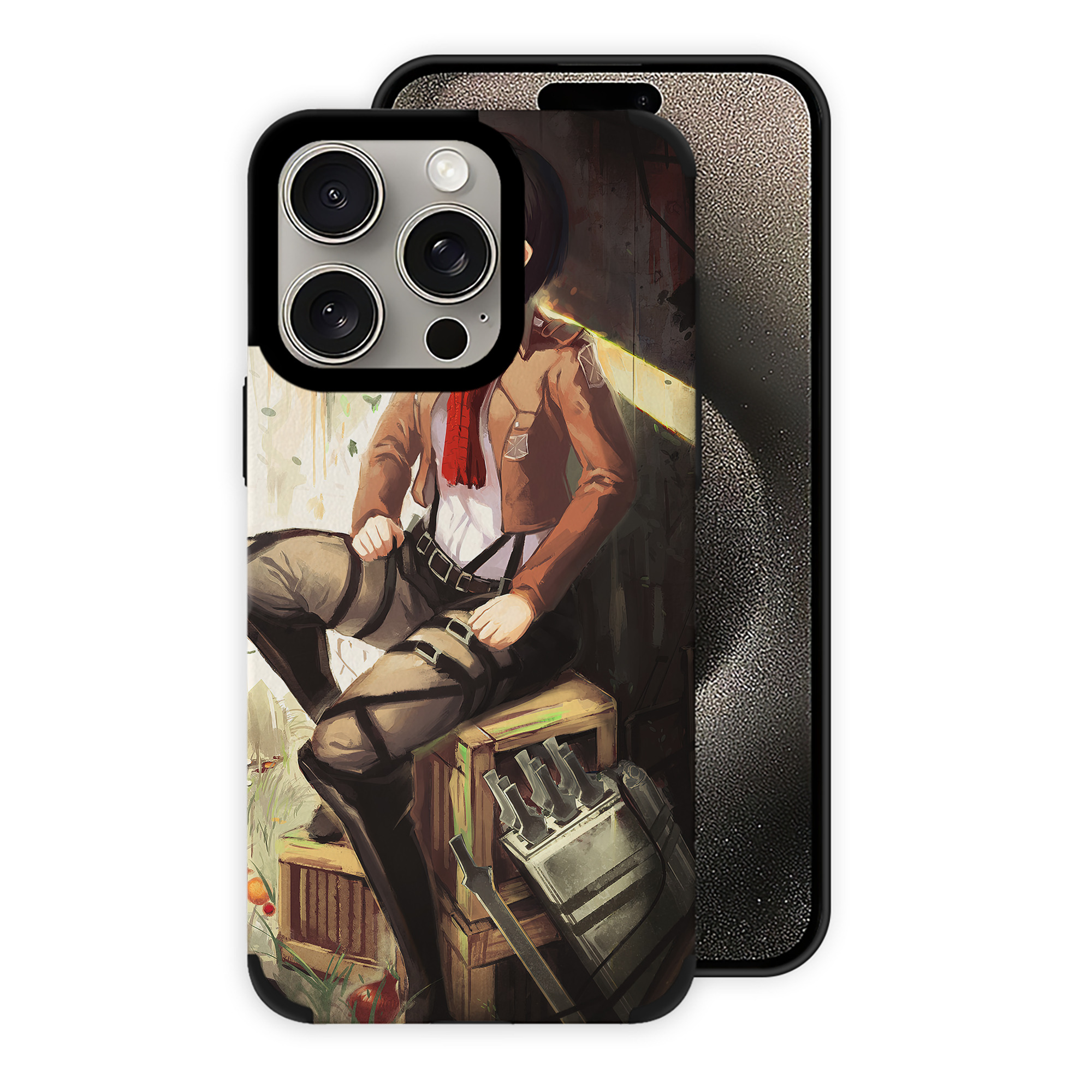 （画像用） 進撃の巨人 Attack on Titan 【iPhone15ProMax対応】 PUレザー スマホケース 耐衝撃＆黄変防止