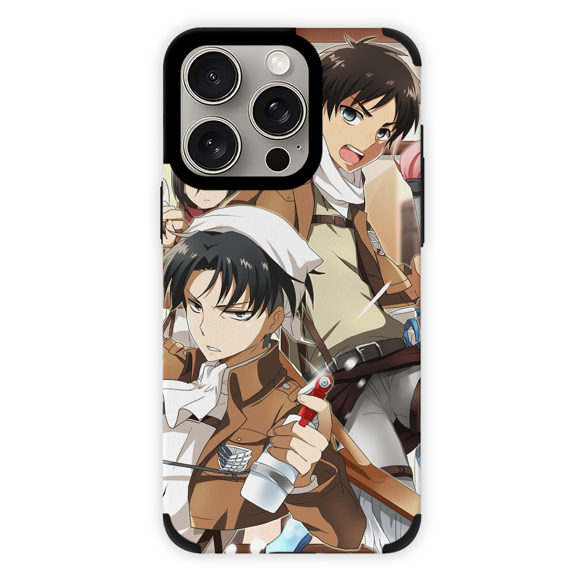 （画像用） 進撃の巨人 Attack on Titan 【iPhone15ProMax対応】 PUレザー スマホケース 耐衝撃＆黄変防止