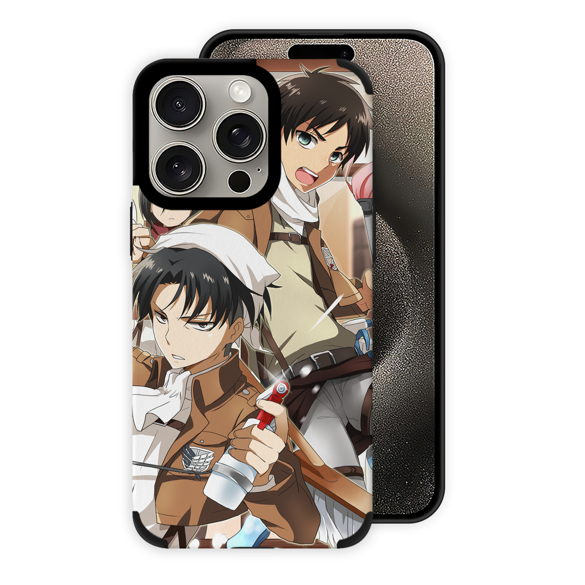 （画像用） 進撃の巨人 Attack on Titan 【iPhone15ProMax対応】 PUレザー スマホケース 耐衝撃＆黄変防止